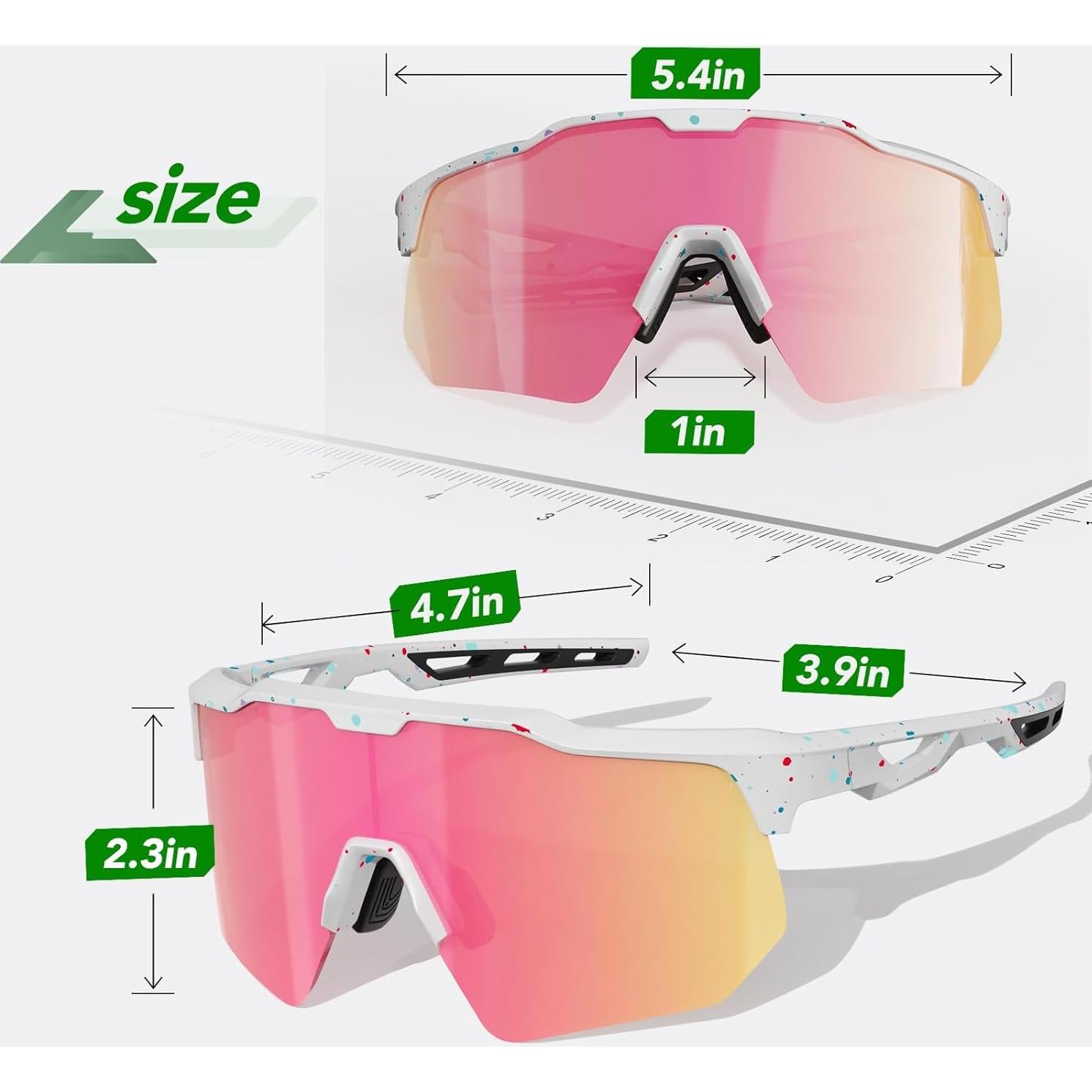 Gafas de sol deportivas HAAYOT con 5 lentes polarizados