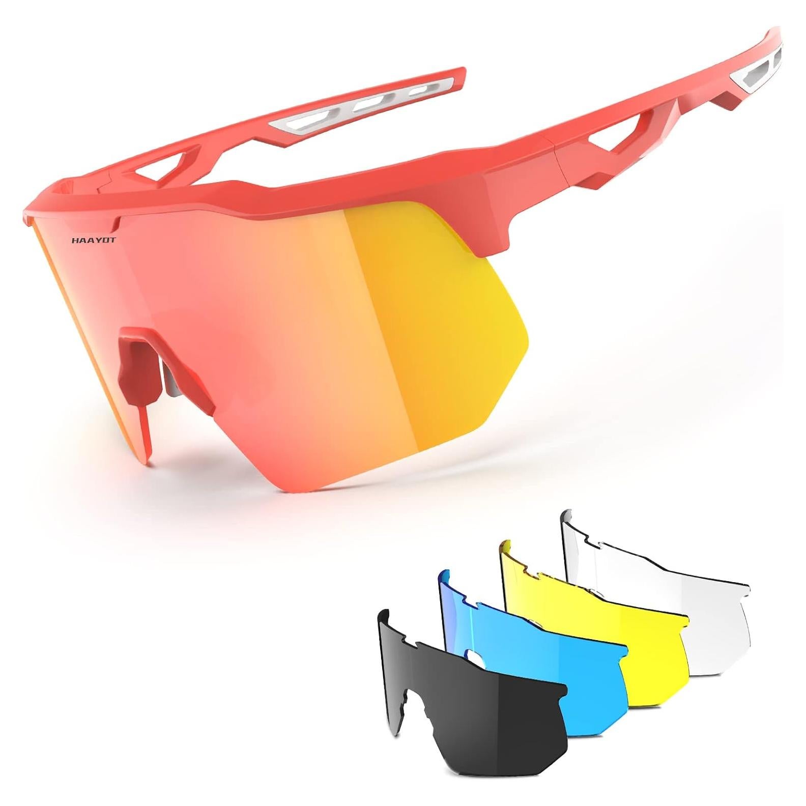Gafas de sol deportivas HAAYOT con 5 lentes UV400