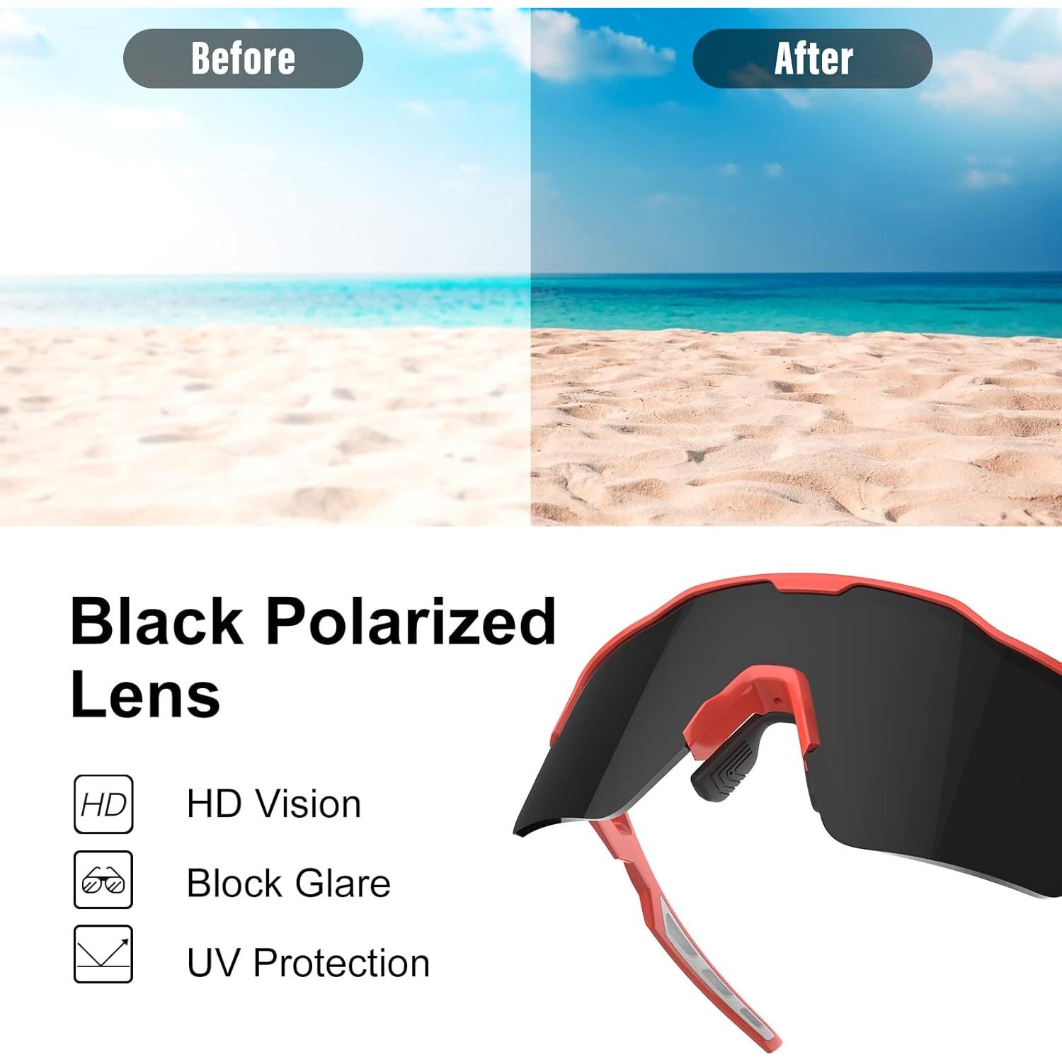 Gafas de sol deportivas HAAYOT con 5 lentes UV400