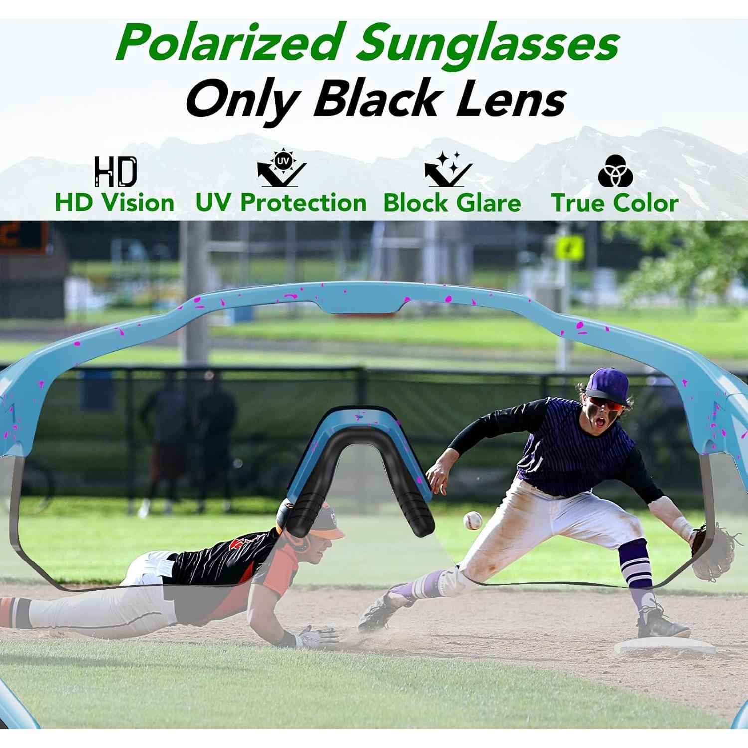 Gafas de sol deportivas HAAYOT con 5 lentes UV400