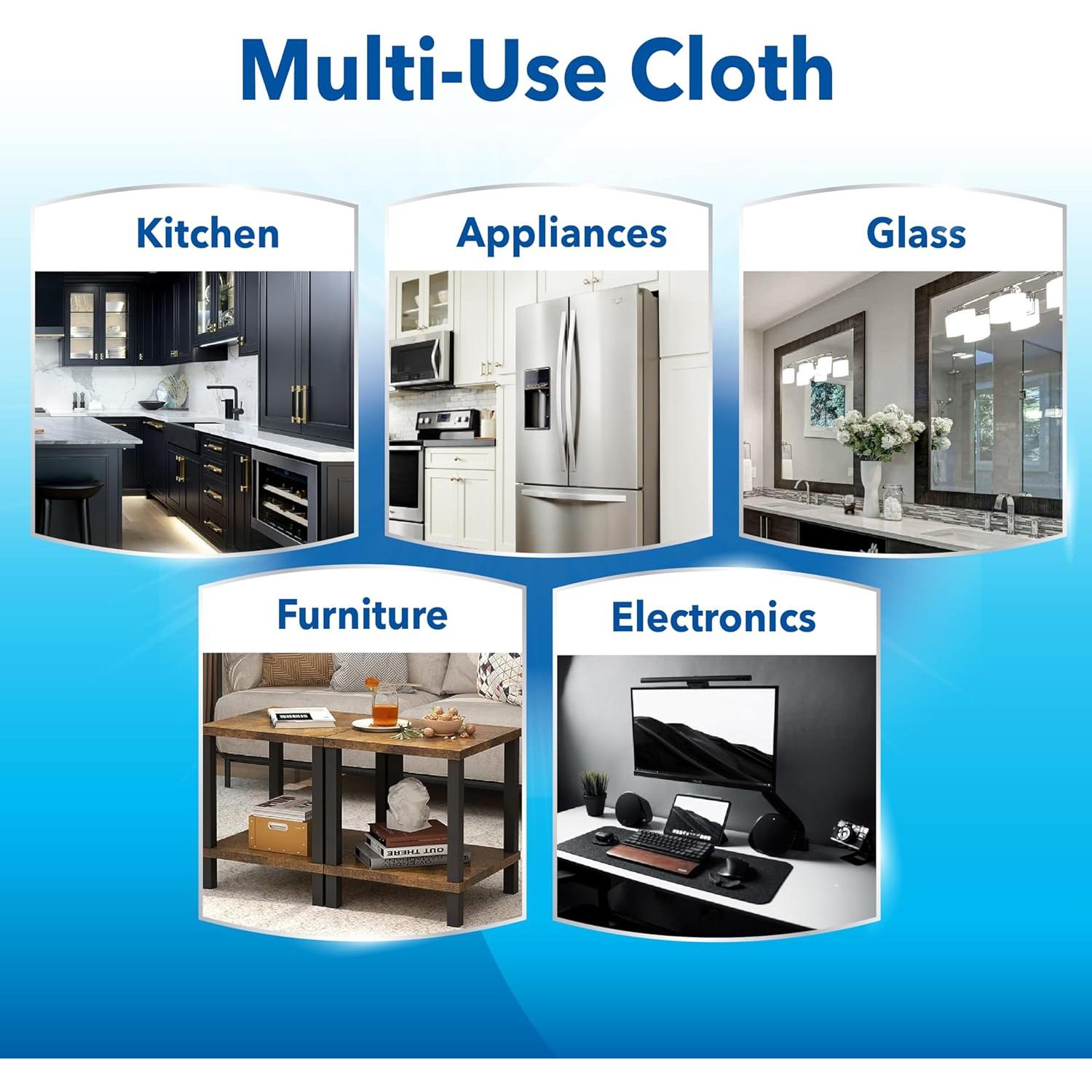 Paños de Microfibra Unger Multiusos 30x30 cm - Paquete de 4