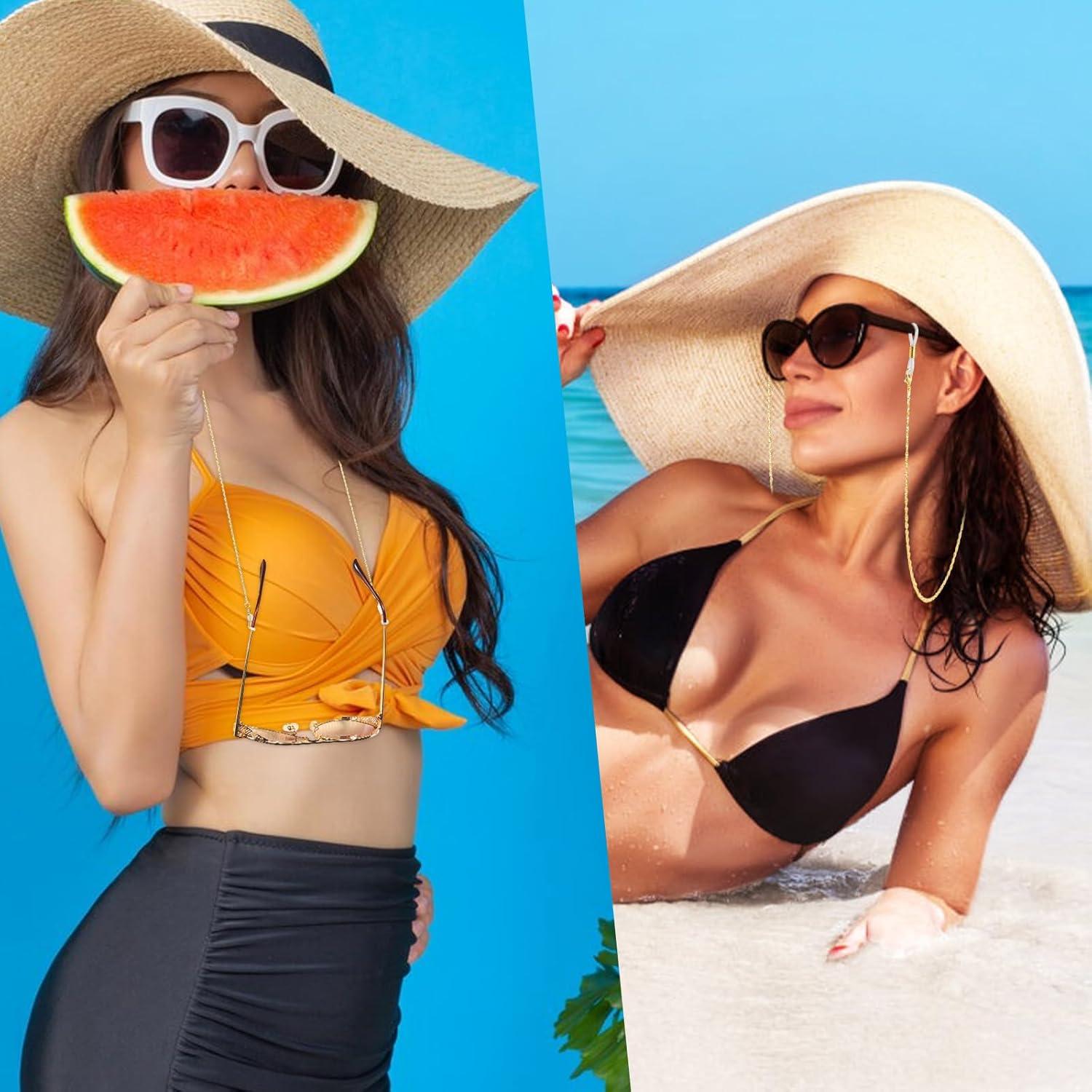 Cadena de Gafas COMNICO Oro y Plata 75 cm Elegante