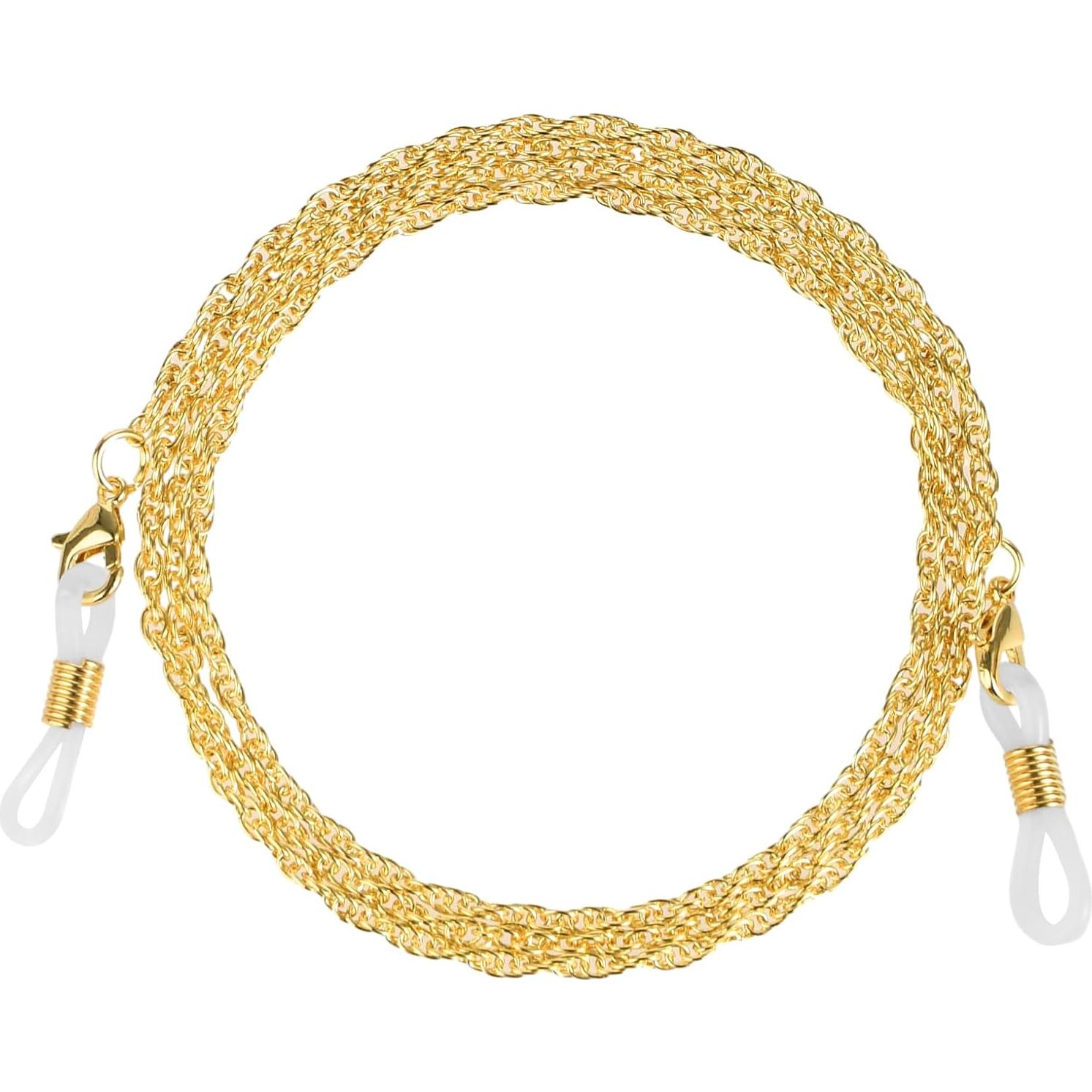 Cadena de Gafas COMNICO Oro y Plata 75 cm Elegante