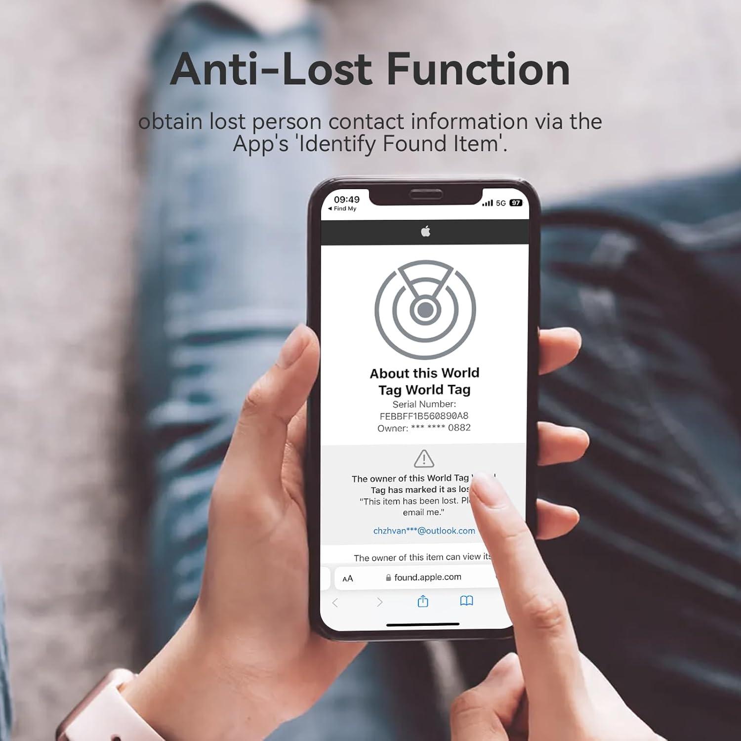 Localizador de Llaves CHZHVAN World Tag Bluetooth Blanco