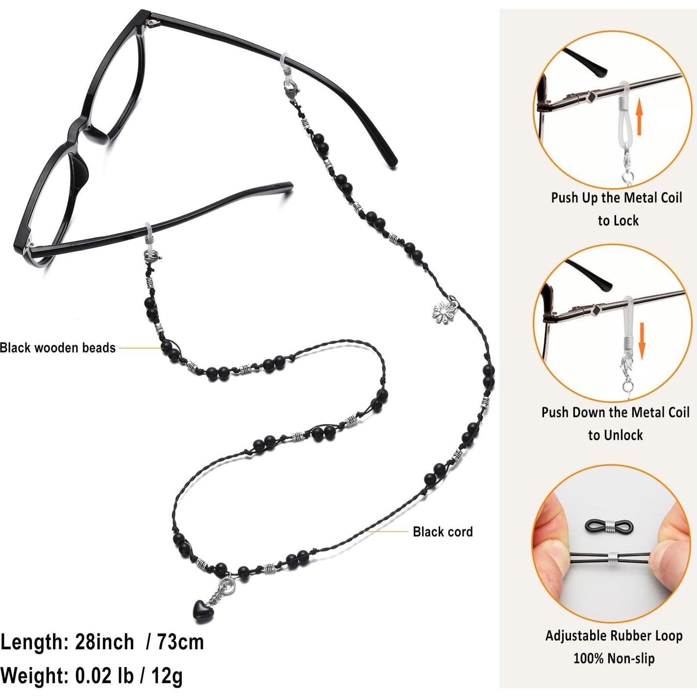 Cadena para Gafas de Sol EC-Tassels con Borlas para Mujeres