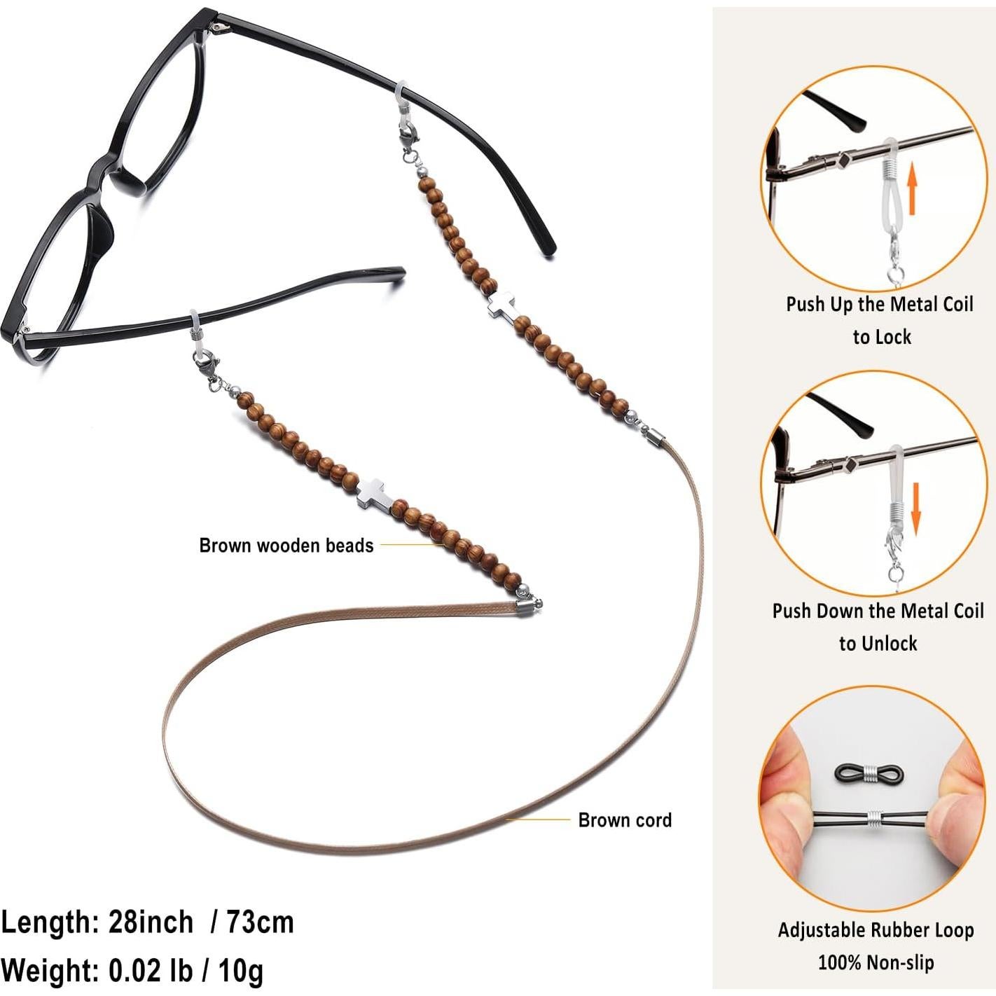 Cadena para Gafas de Sol Mujer EC-Tassels con Borlas