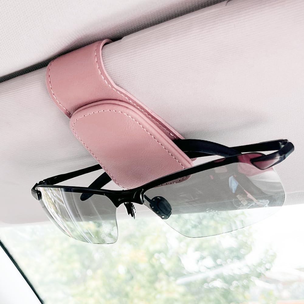 Soporte de Gafas de Sol para Coche CMWWYFC Rosa Magnético
