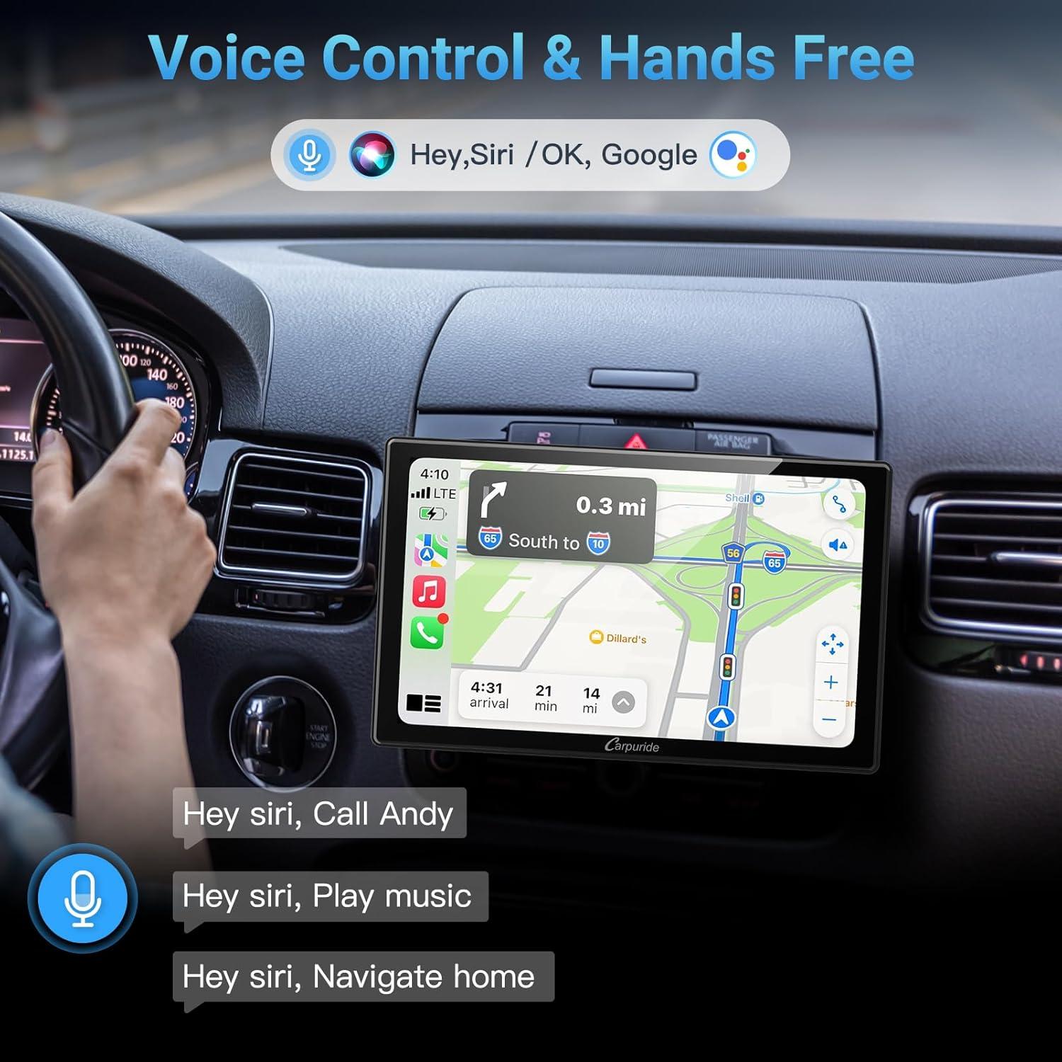 Estéreo Doble Din Carpuride YT09S 9" con CarPlay y Android Auto