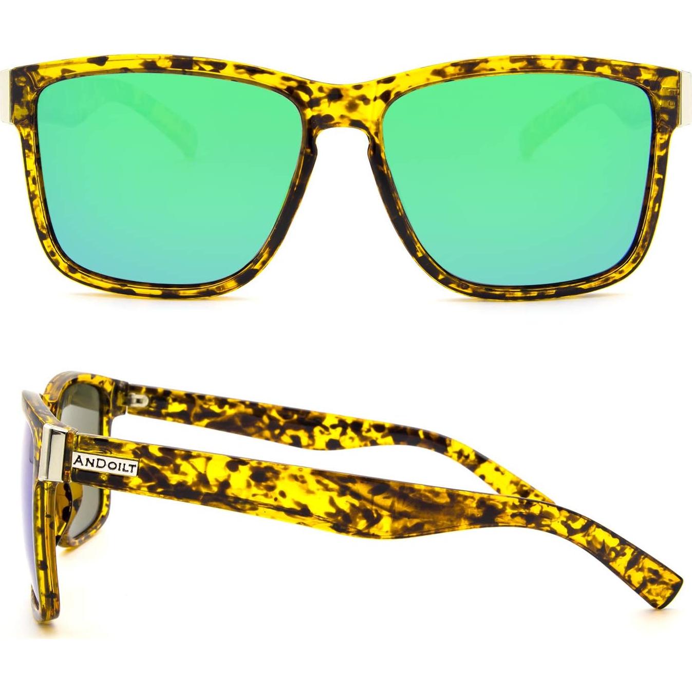 Gafas de sol polarizadas ANDOILT R4 ámbar lente verde