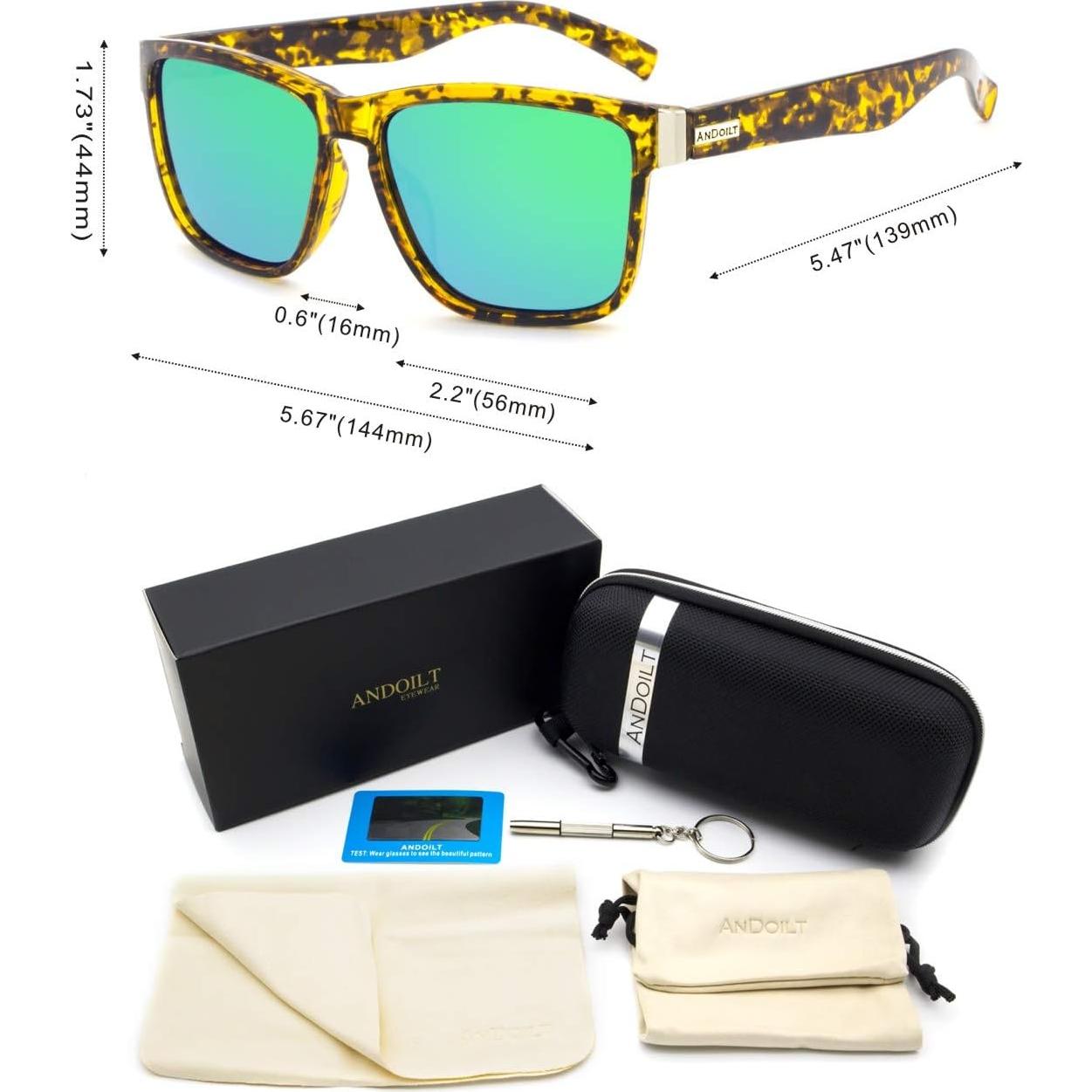 Gafas de sol polarizadas ANDOILT R4 ámbar lente verde