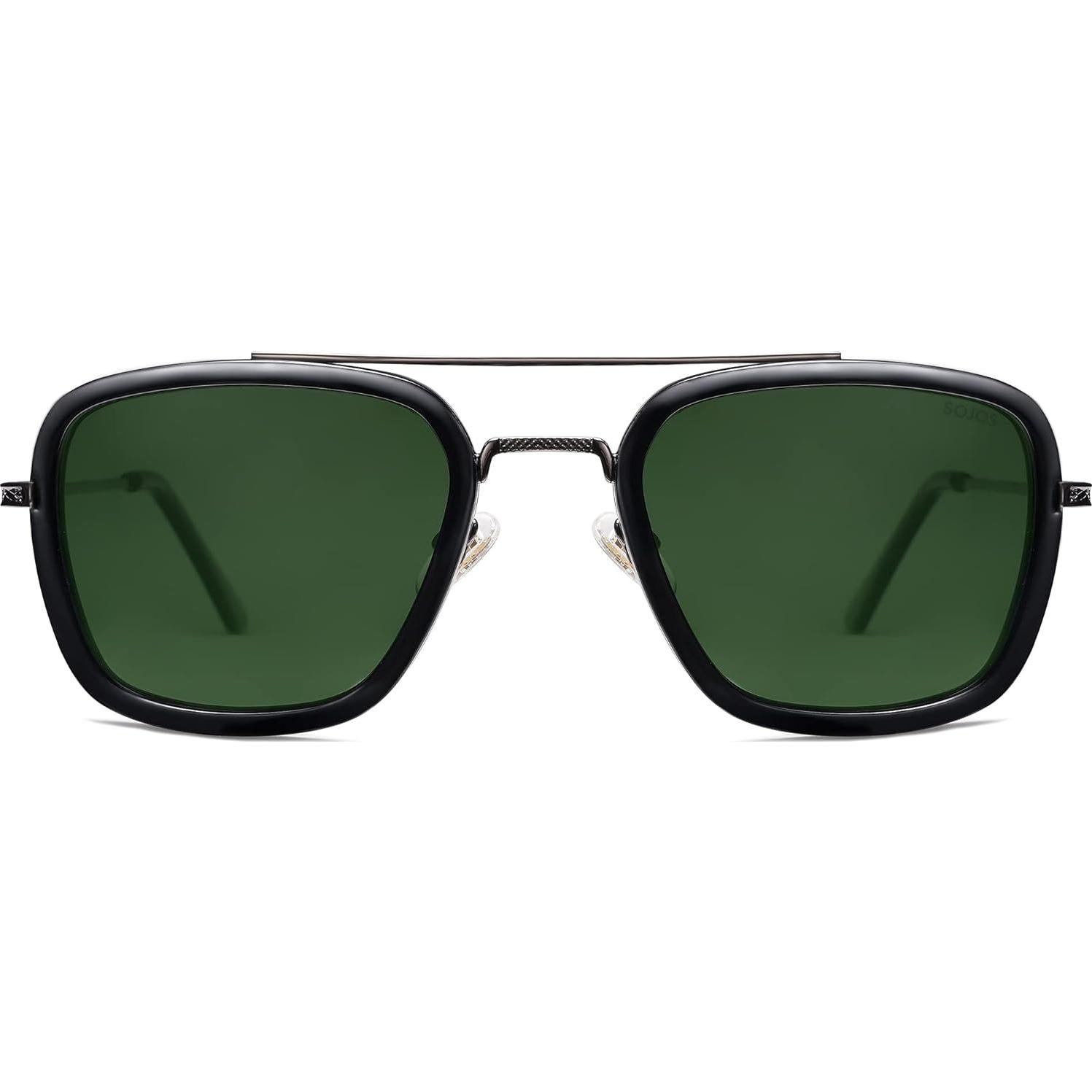 Gafas de sol polarizadas SOJOS SJ1126 retro cuadradas