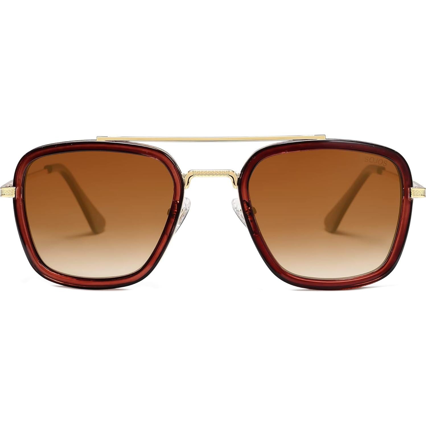 Gafas de Sol Polarizadas SojoS SJ1126 Retro Cuadradas