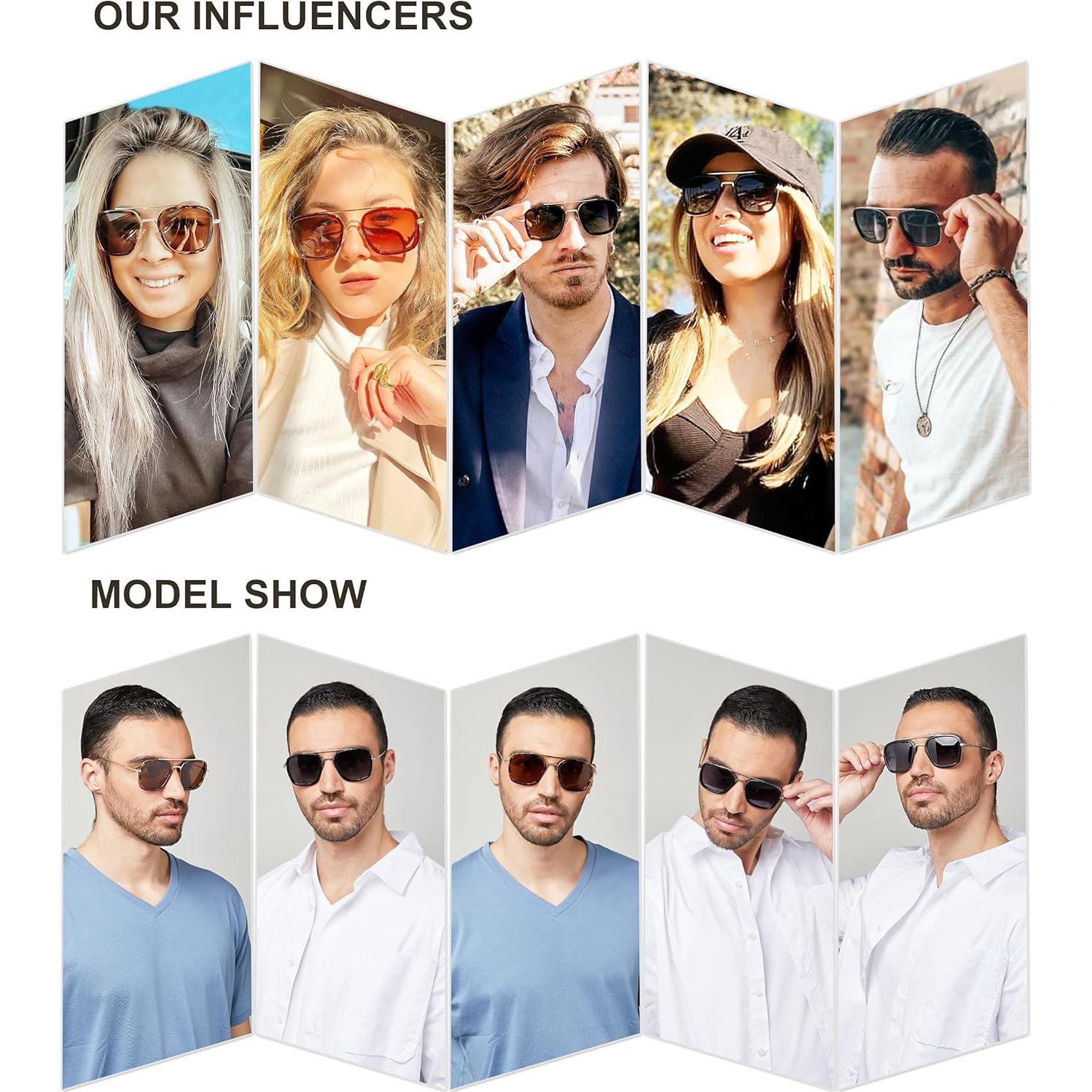 Gafas de Sol SOJOS Polarizadas Unisex Retro Aviador