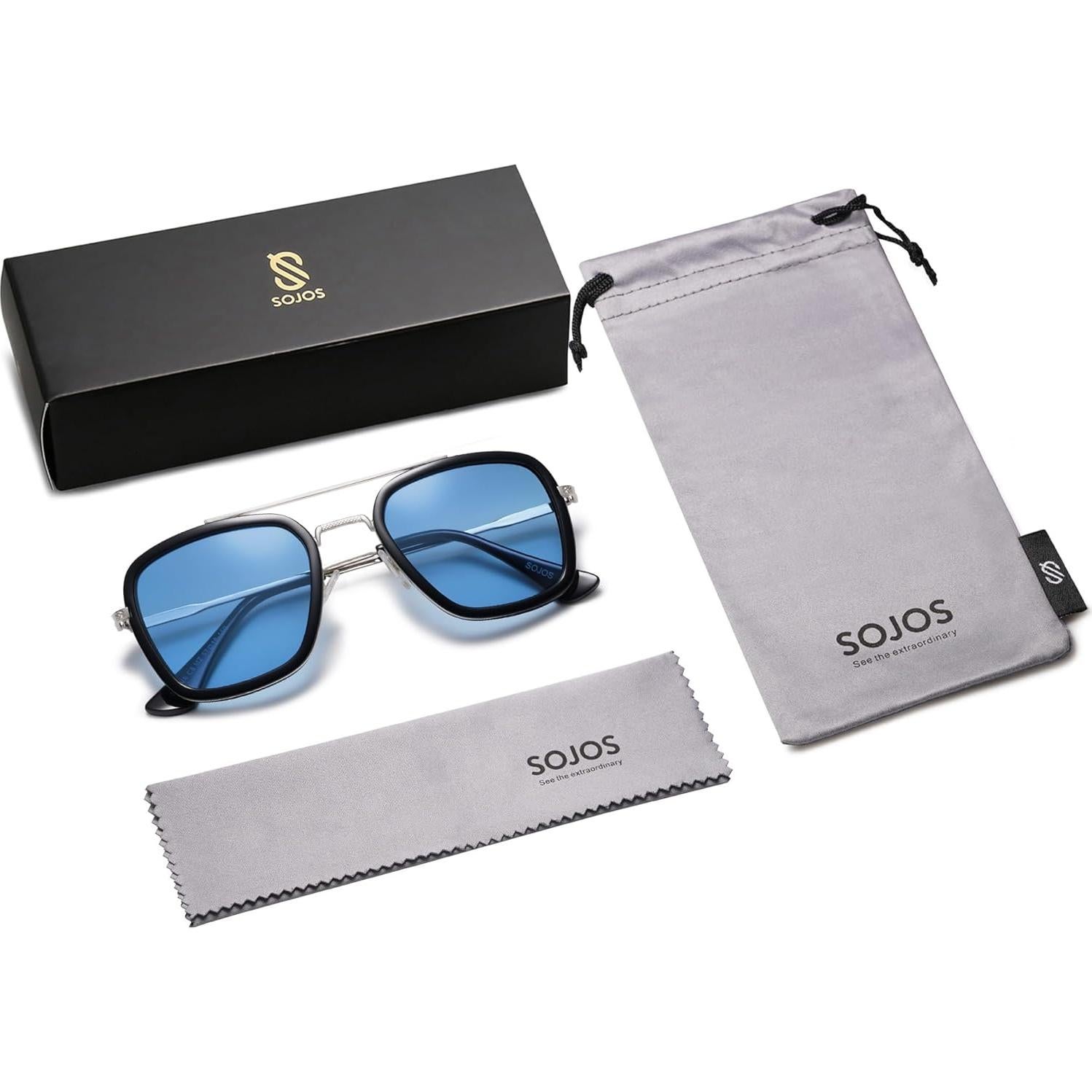 Gafas de Sol SOJOS Polarizadas Unisex Retro Aviador