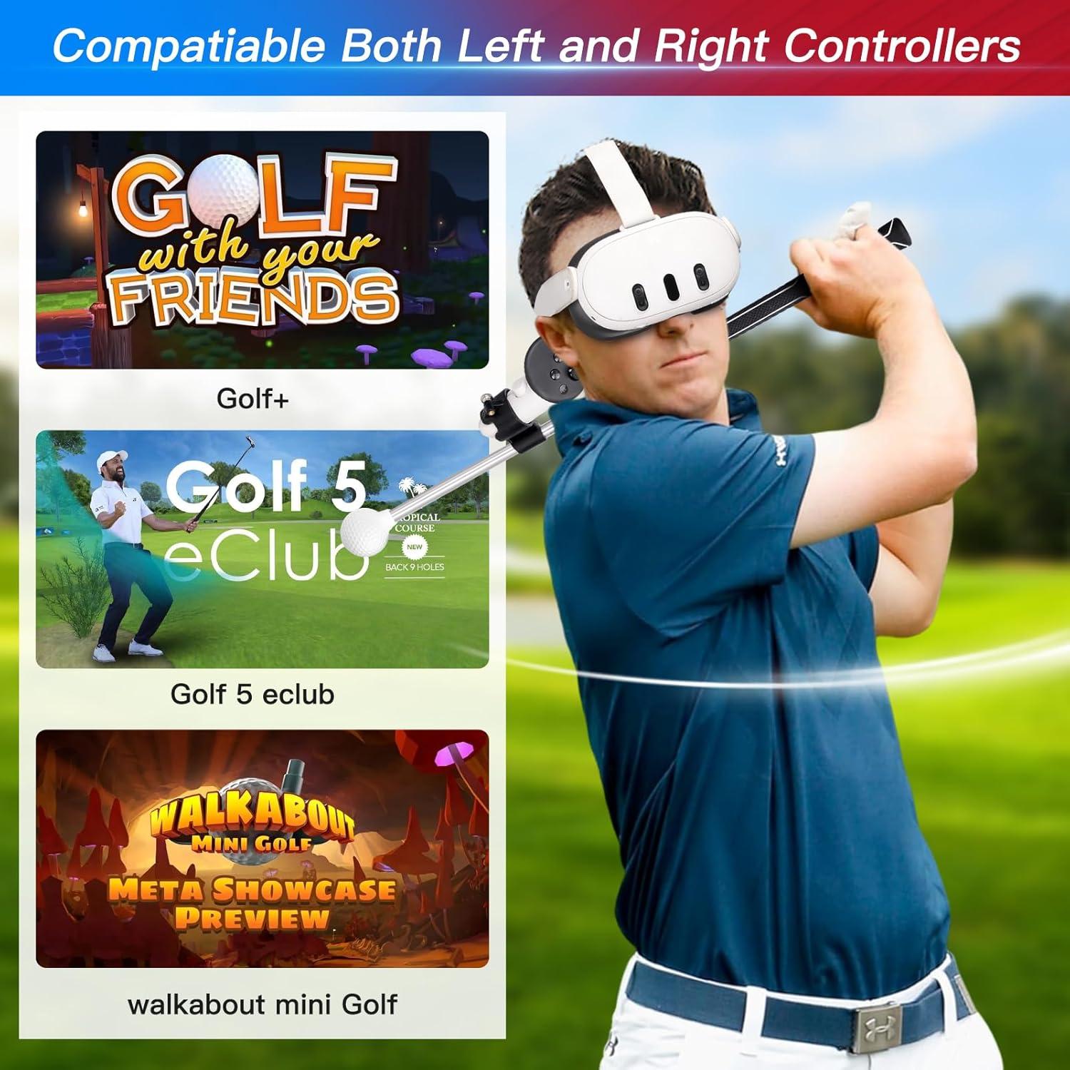 Club de Golf VR X-super para Meta Quest 3/3S - Realista y Seguro