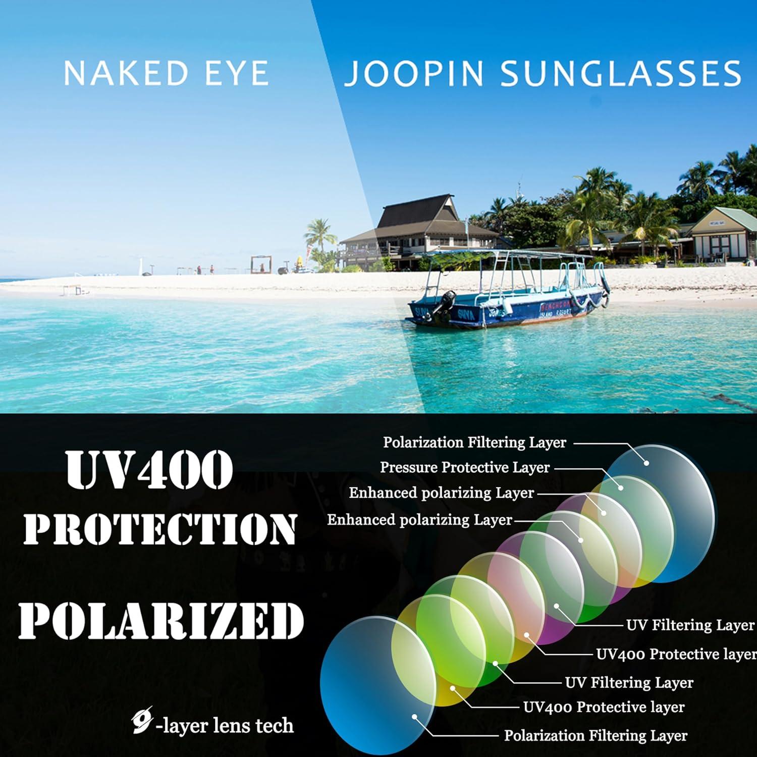 Gafas de sol grandes Joopin polarizadas UV para mujeres