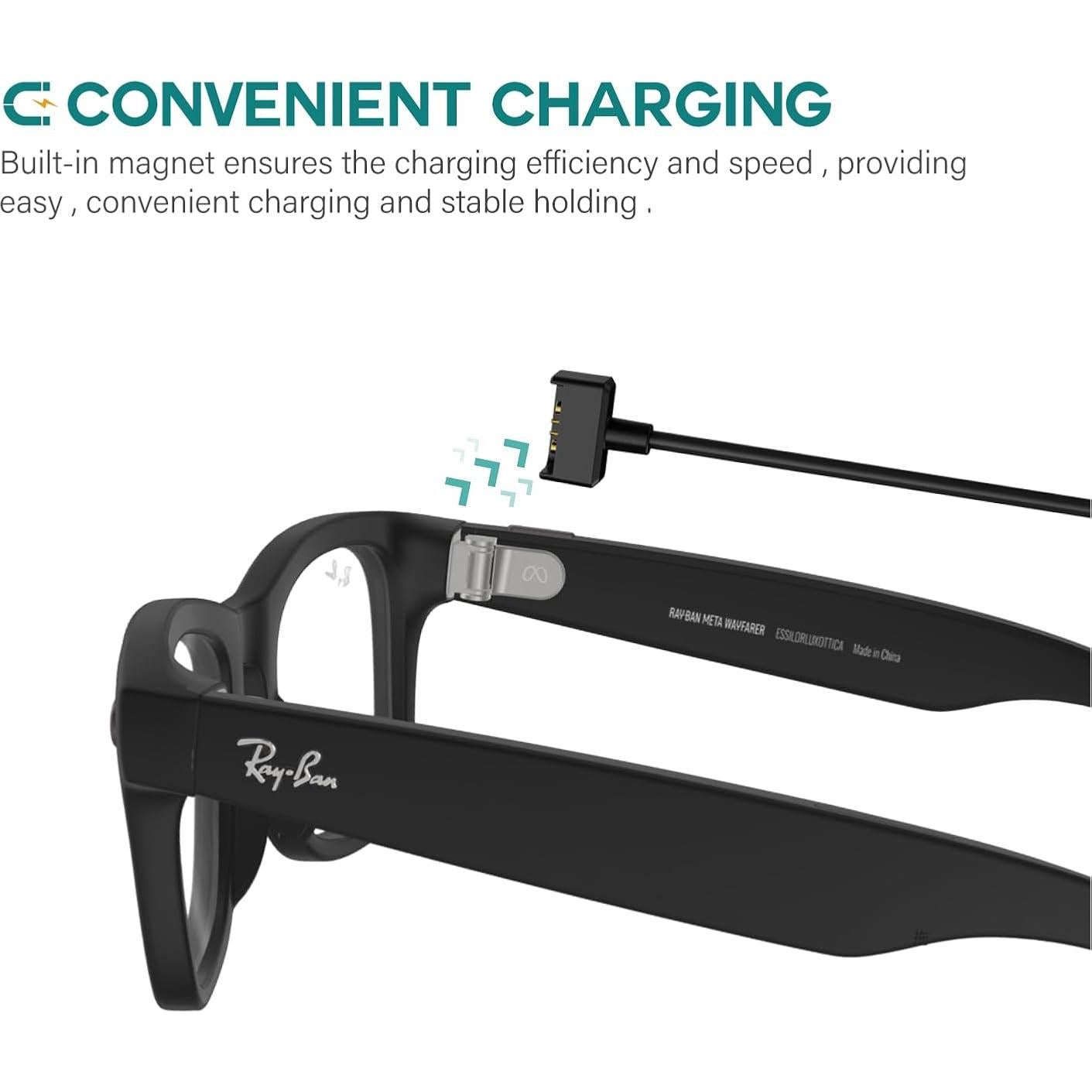 Cable de Carga TUSITA para Gafas Ray-Ban Stories - 1M