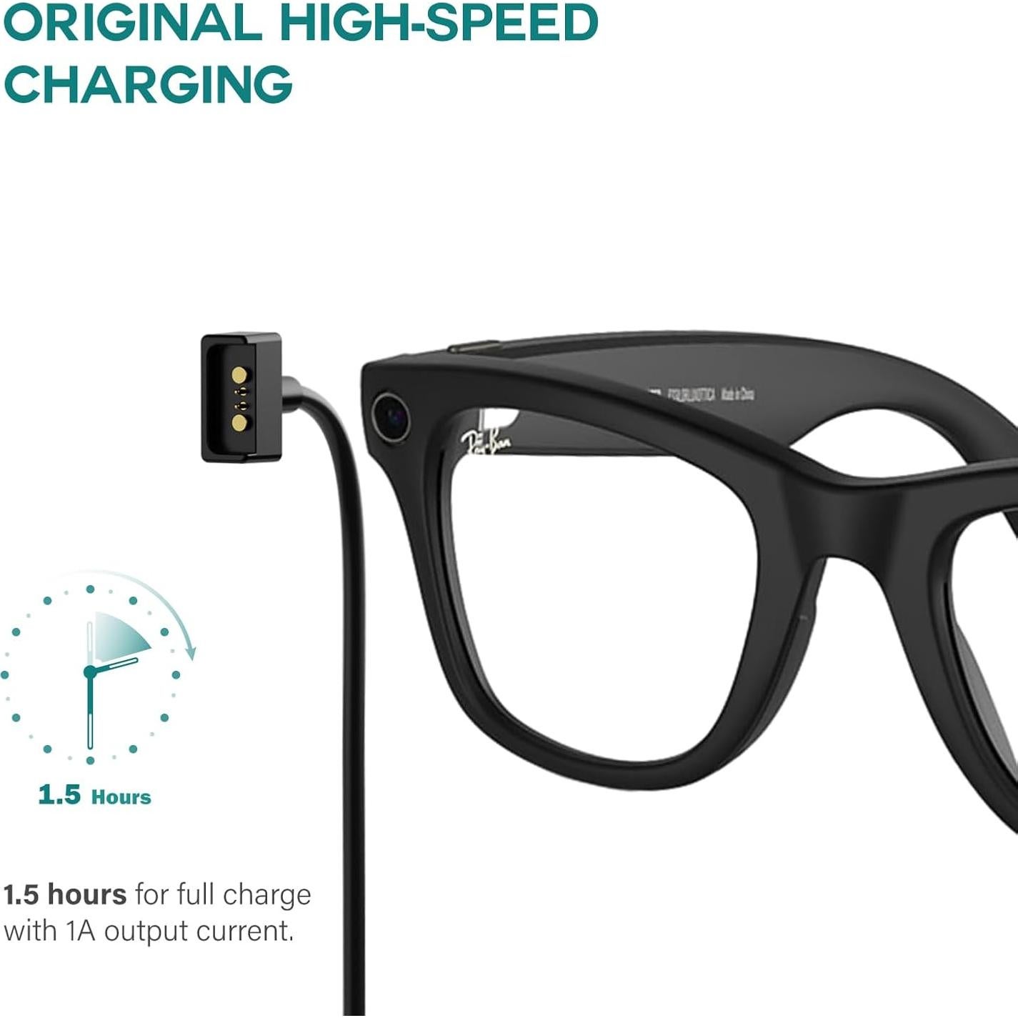 Cable de Carga TUSITA para Gafas Ray-Ban Stories - 1M