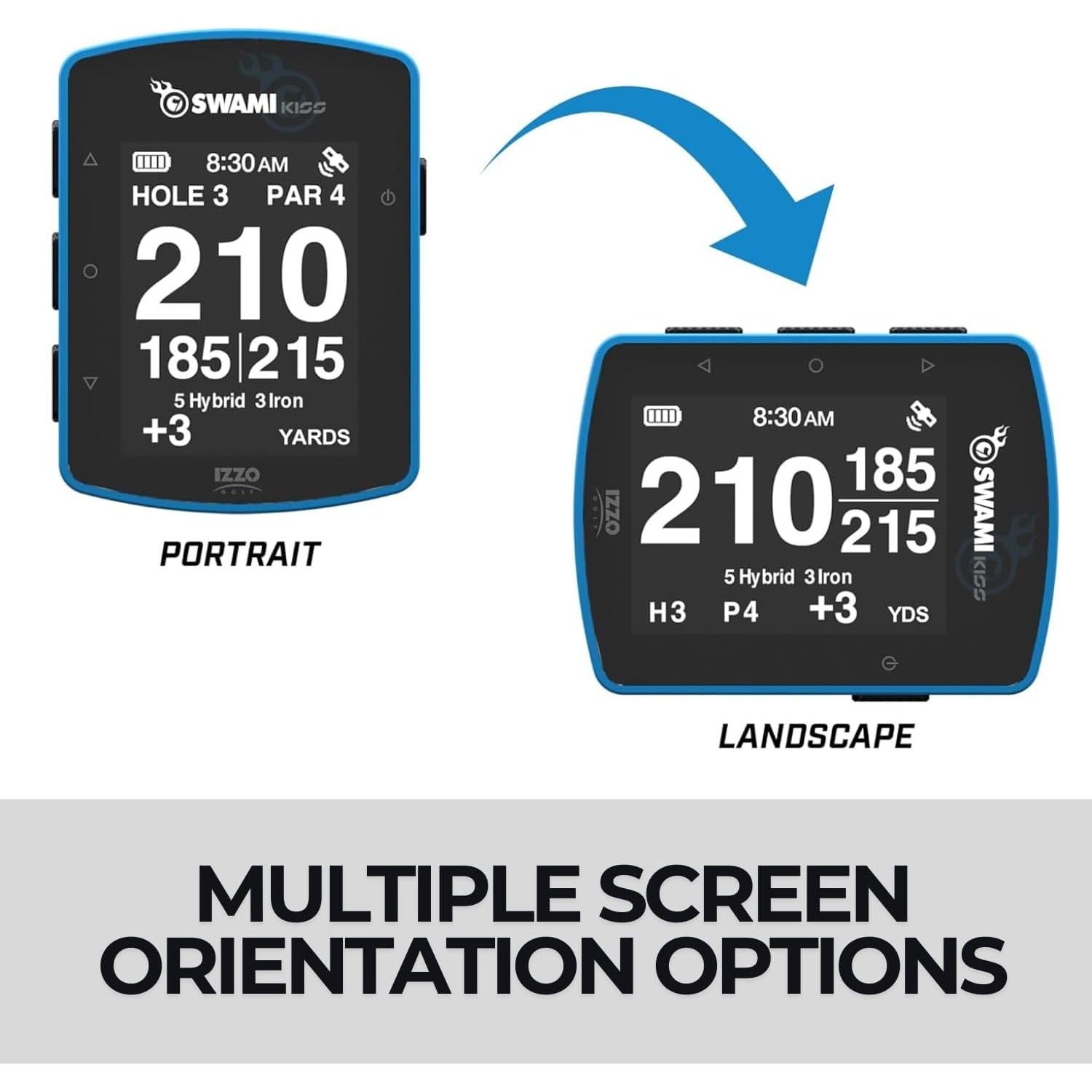 Swami KISS 2.0 Medidor GPS de Golf con Imán - Azul