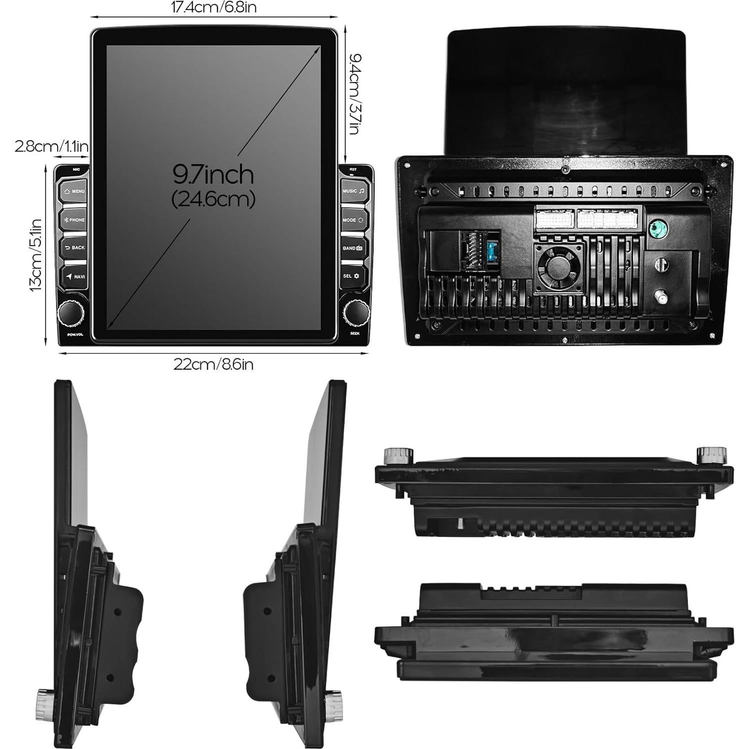 Reproductor de audio y video WENMENGDE 9.7" Android 2+32GB GPS