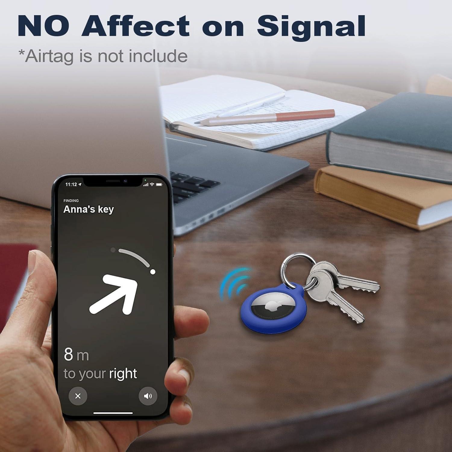 Funda Protectora para AirTag MOLOSLEEVE Azul Anti-Rasguños