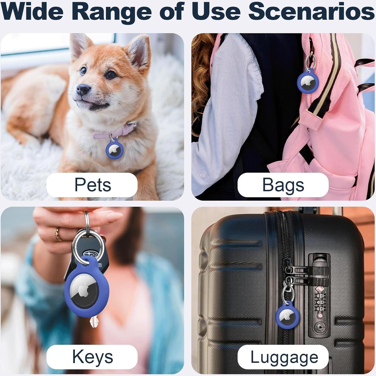 Funda Protectora para AirTag MOLOSLEEVE Azul Anti-Rasguños