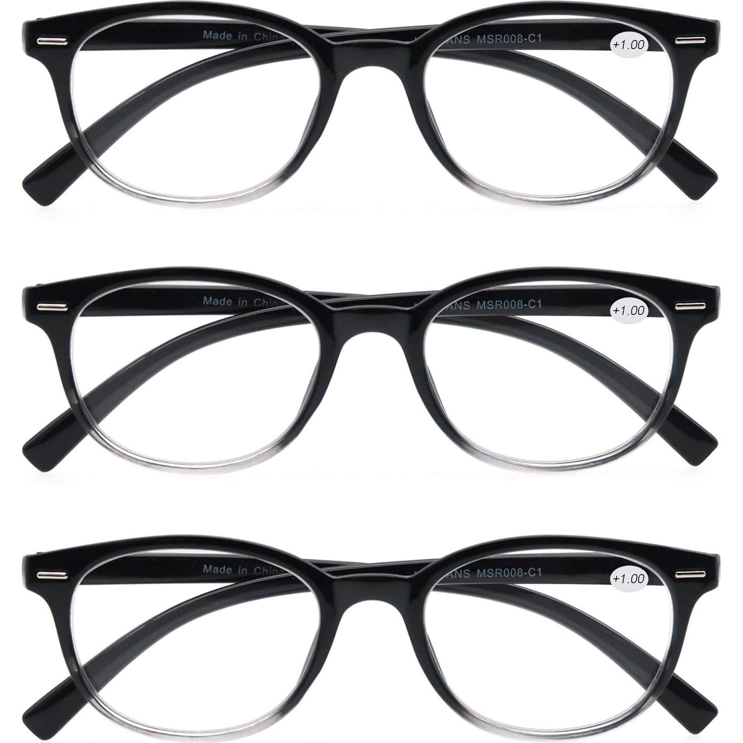 Gafas de lectura MODFANS 2.75 Mujeres 3 Paquete Elegantes