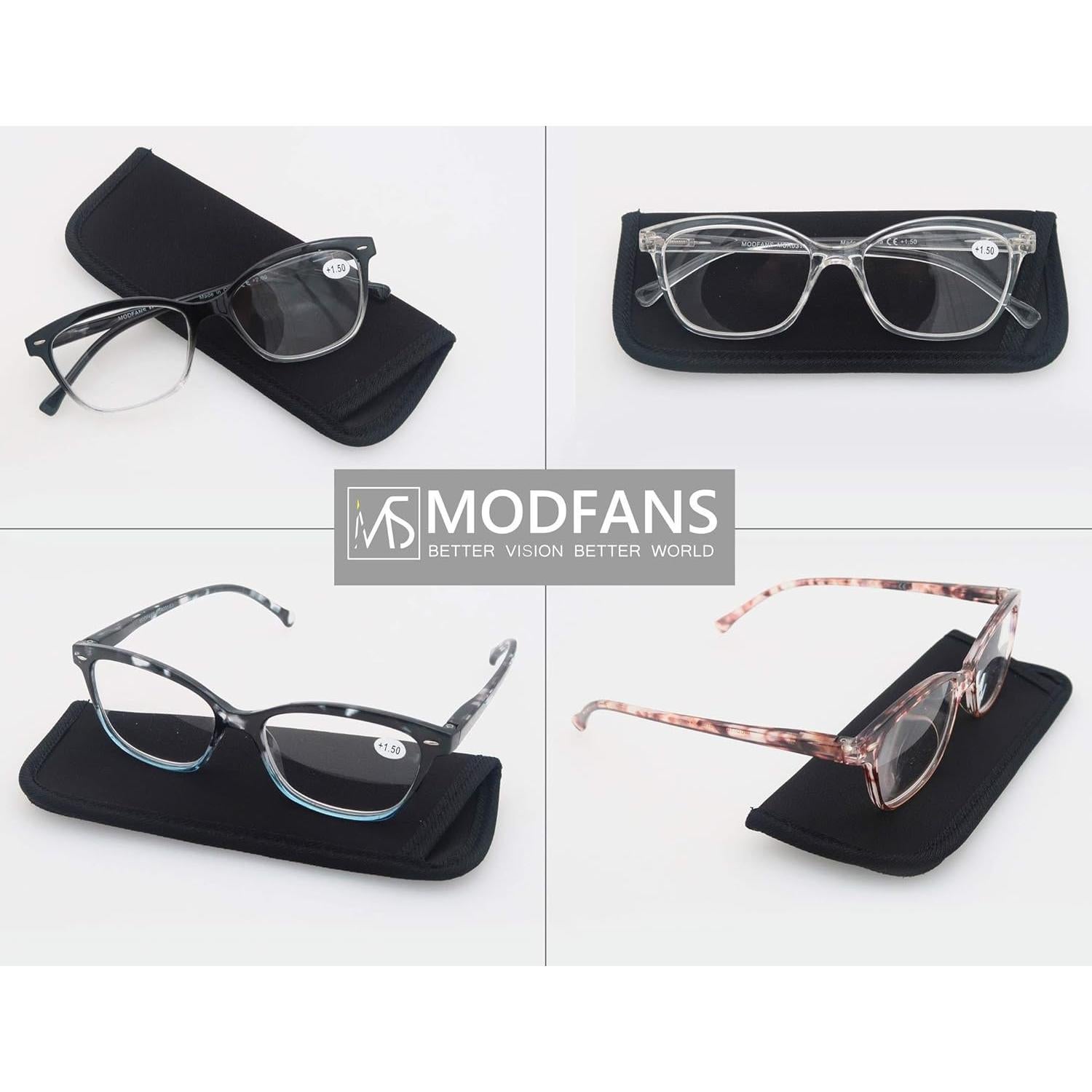Gafas de Lectura MODFANS Redondas 4 Colores 0.5x