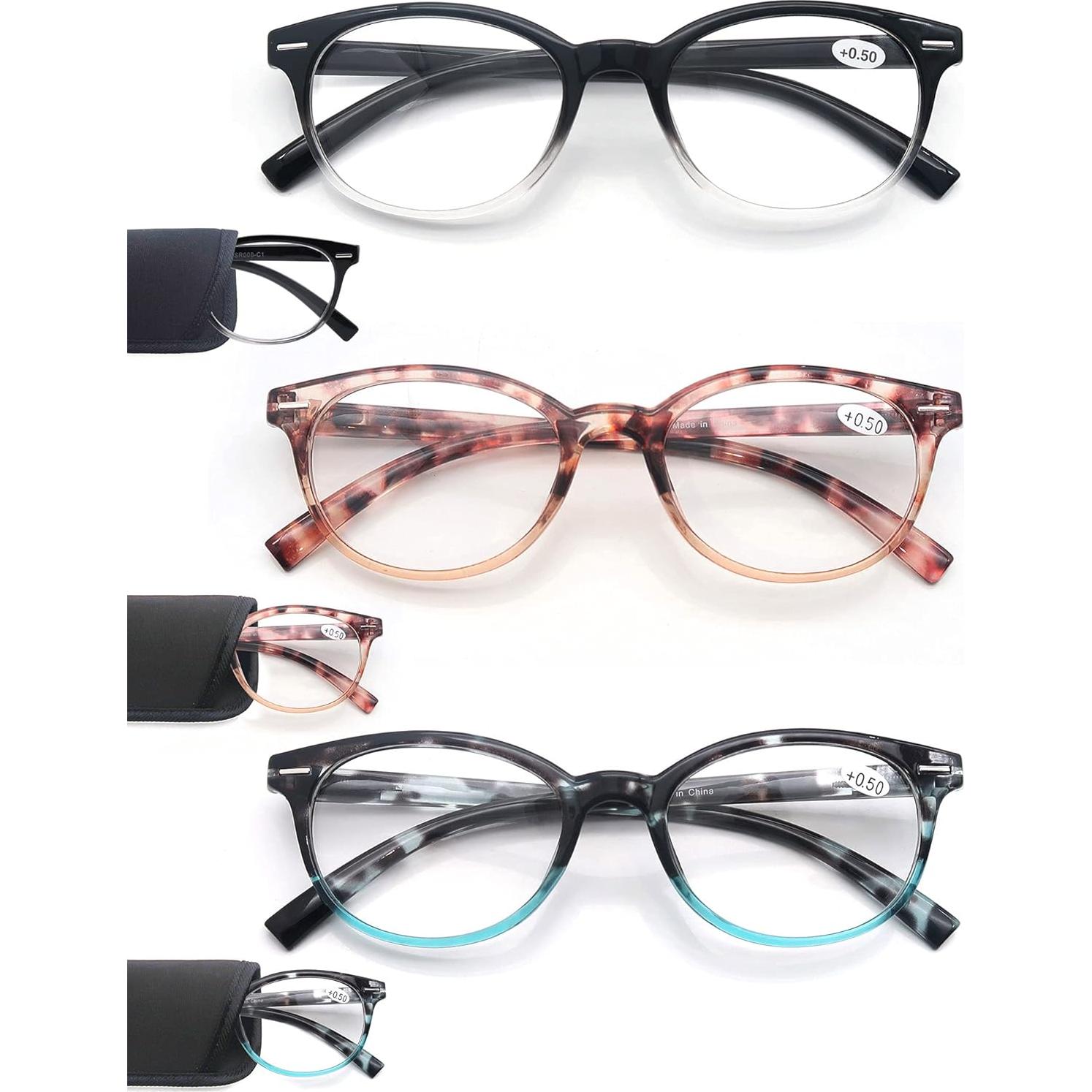 Gafas de Lectura MODFANS Redondas 3 Colores 3.25x
