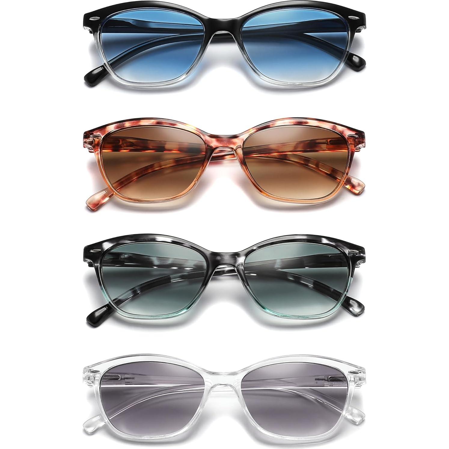 Gafas de Lectura MODFANS 4 Paquetes 2.25x UV Bloqueo