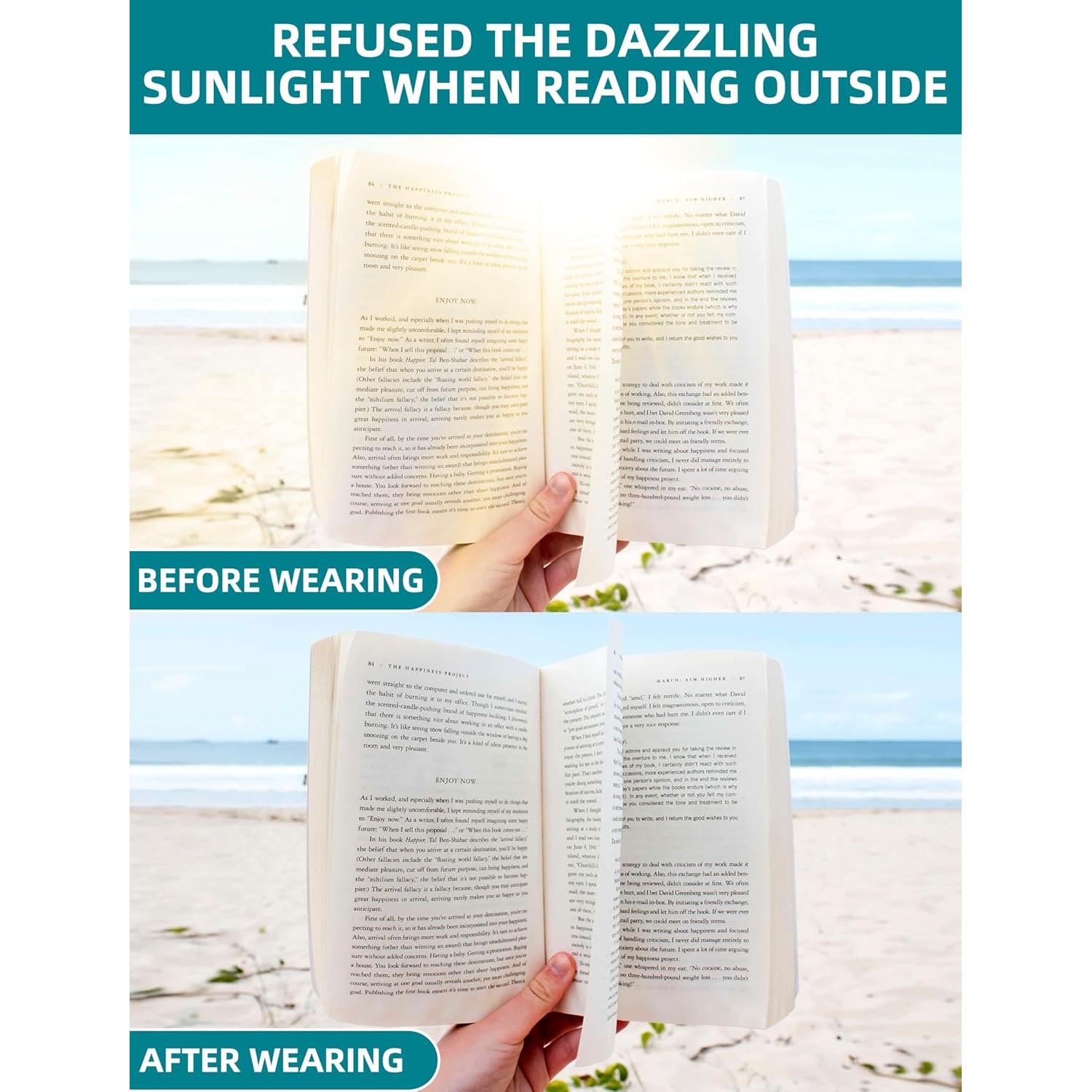 Gafas de Lectura MODFANS 4 Paquetes 2.25x UV Bloqueo