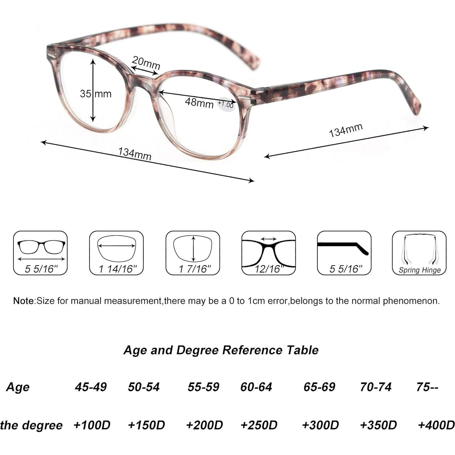 Gafas de lectura 4.0 MODFANS 3 Paquete Elegantes con estuche