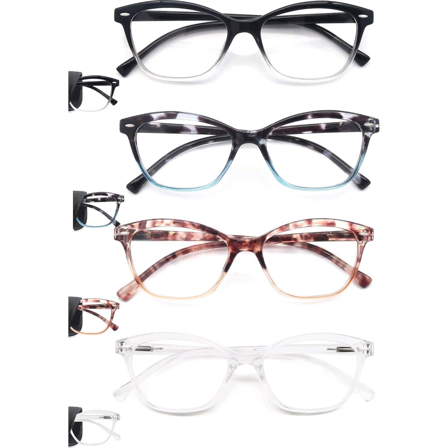 Gafas de Lectura MODFANS Redondas 4 Colores Aumento 5.0