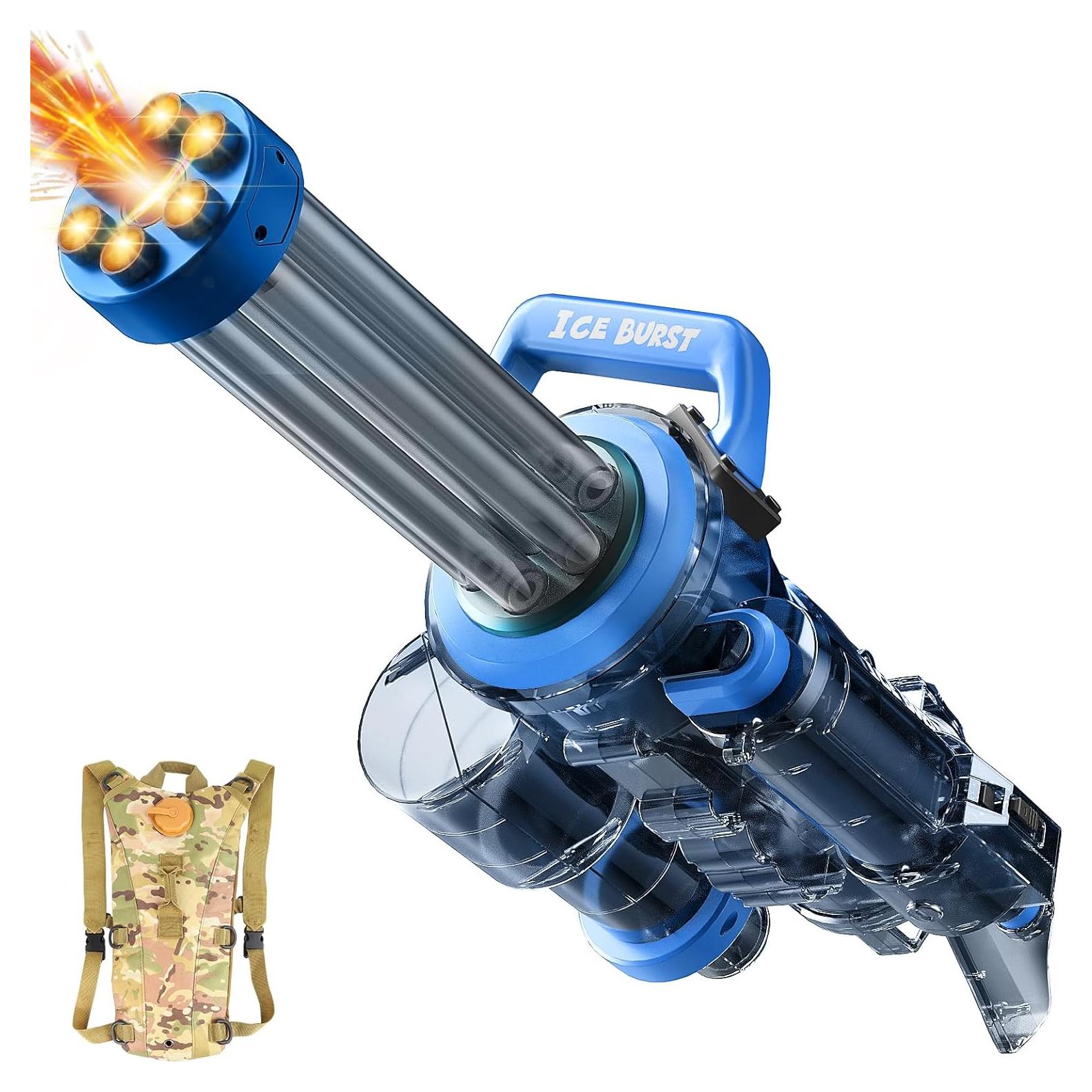 Pistola de Agua Eléctrica Gatling XINGRONG 11m Azul