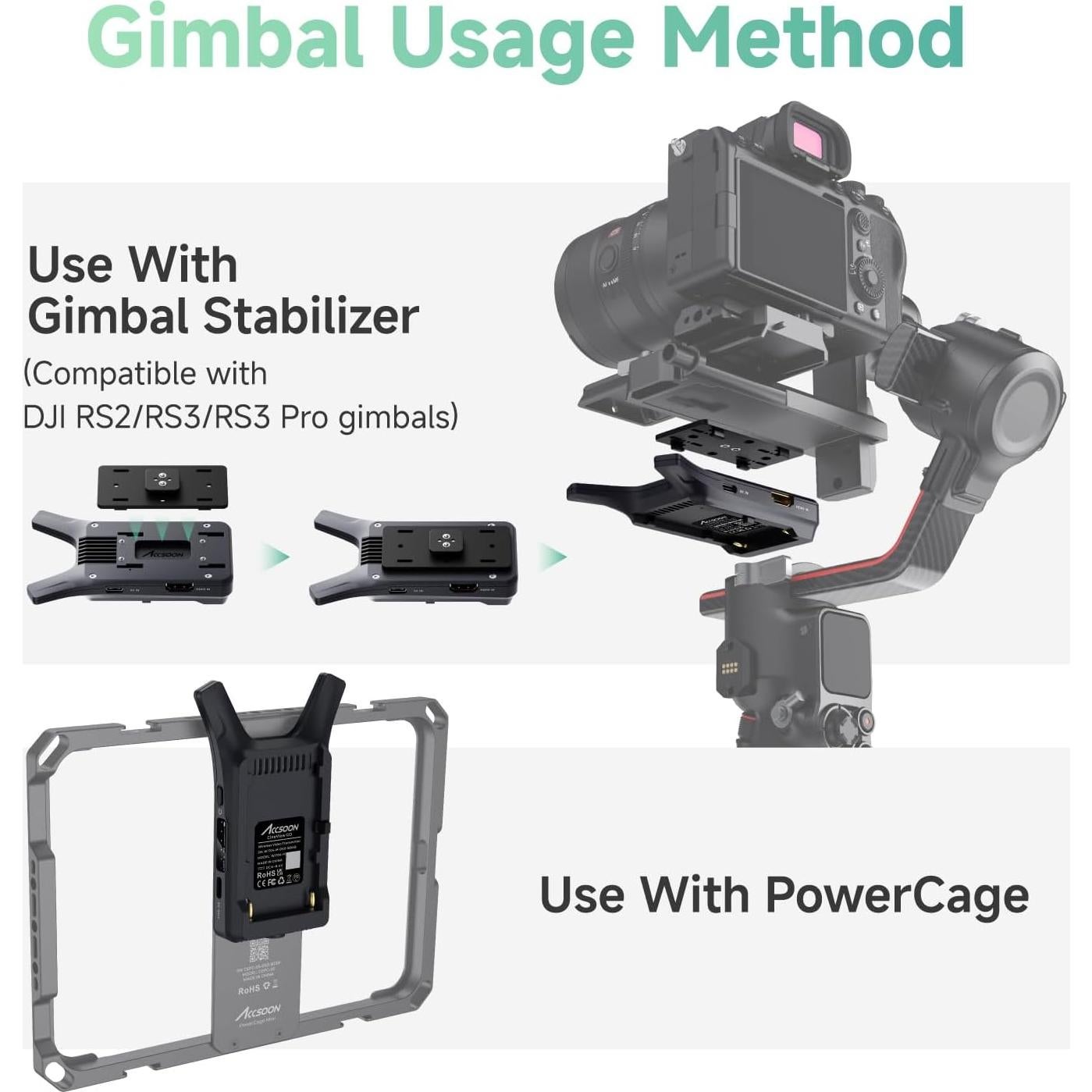 Transmisor de Video Inalámbrico Accsoon CineView Nano 500ft