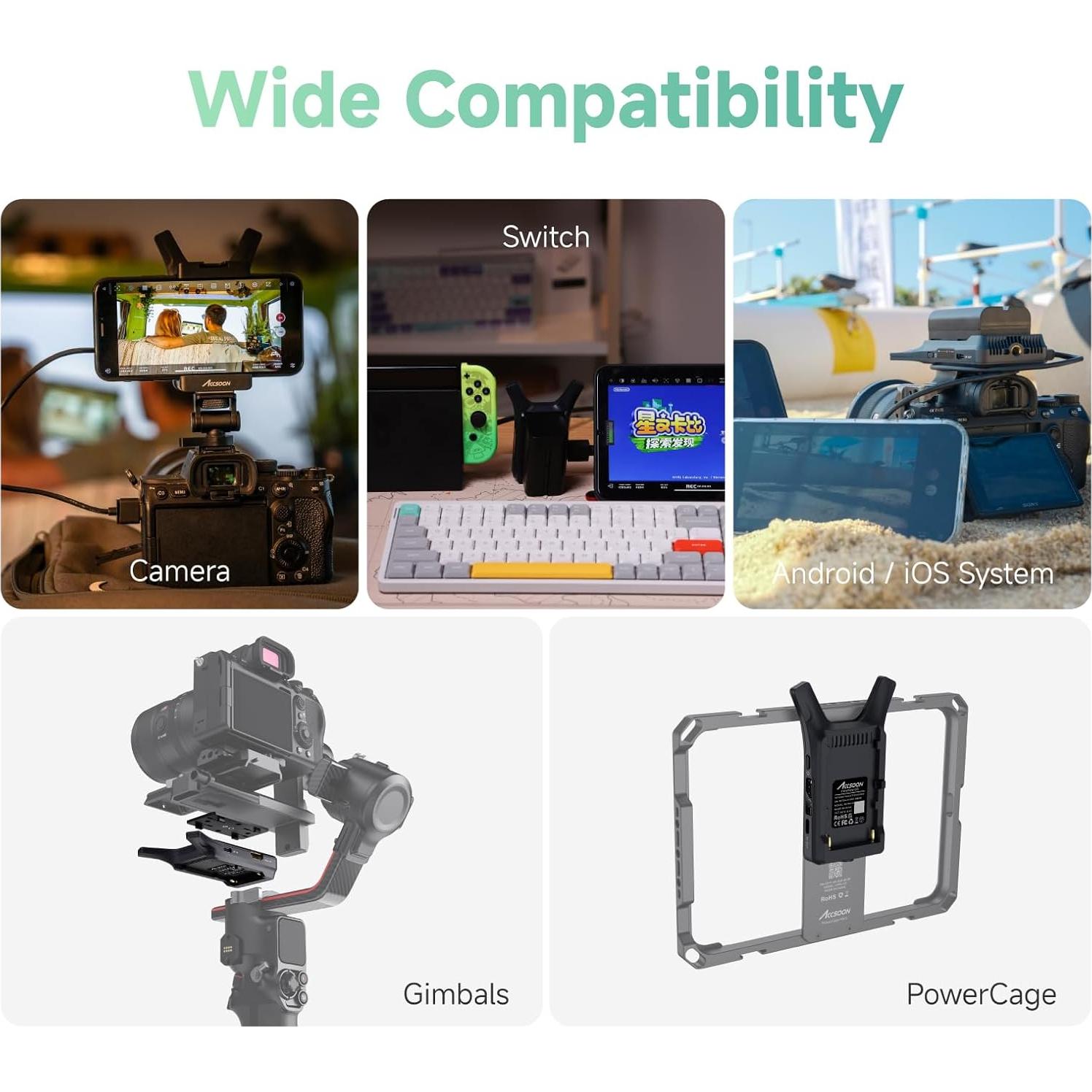 Transmisor de Video Inalámbrico Accsoon CineView Nano 500ft