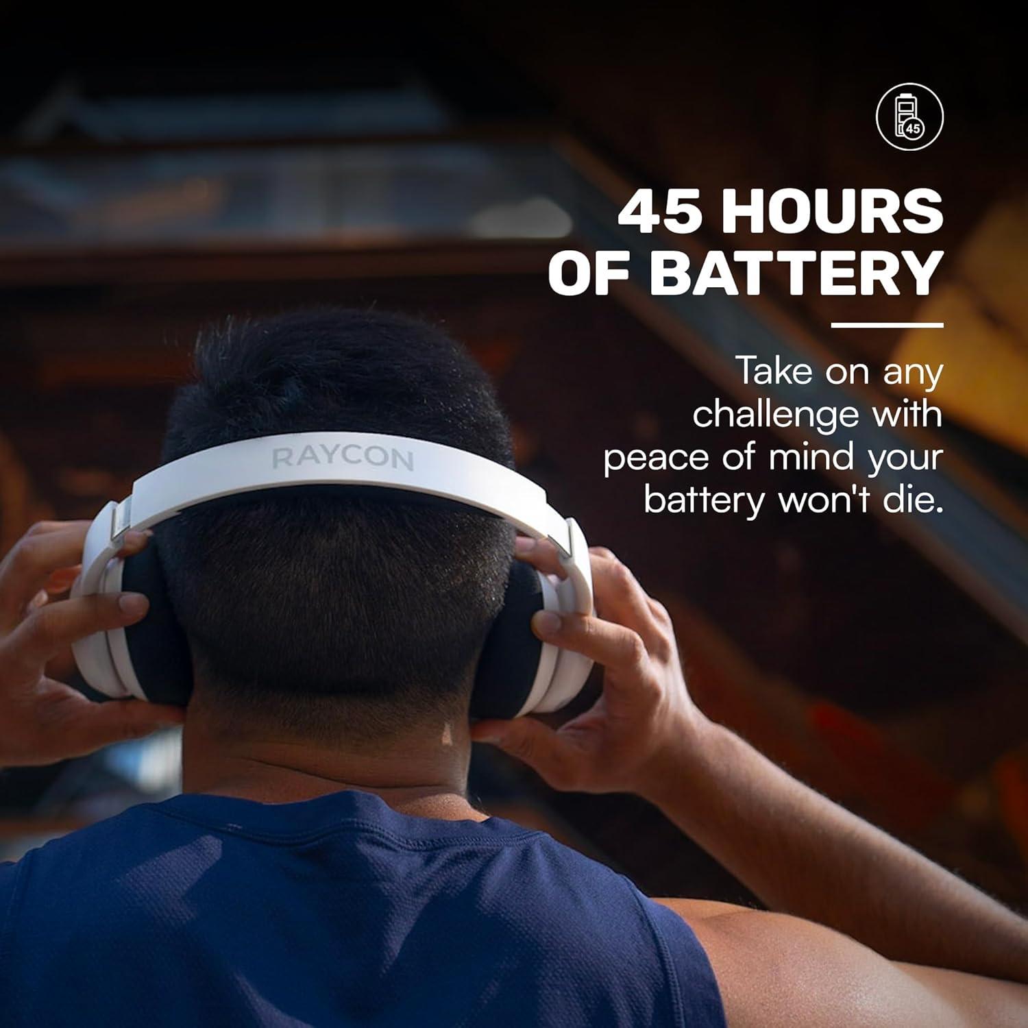 Auriculares Inalámbricos Raycon Fitness - 45 Horas Batería, ANC, IPX4