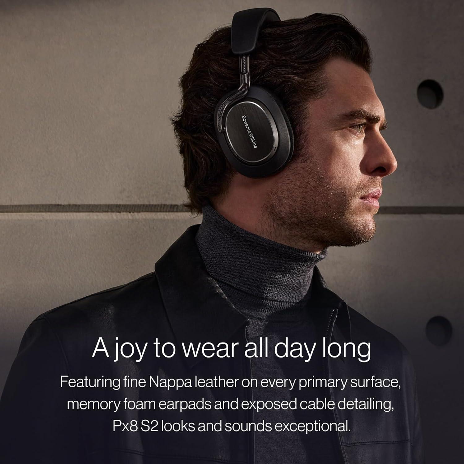 Auriculares Inalámbricos Bowers & Wilkins Px8 S2, ANC, 30H