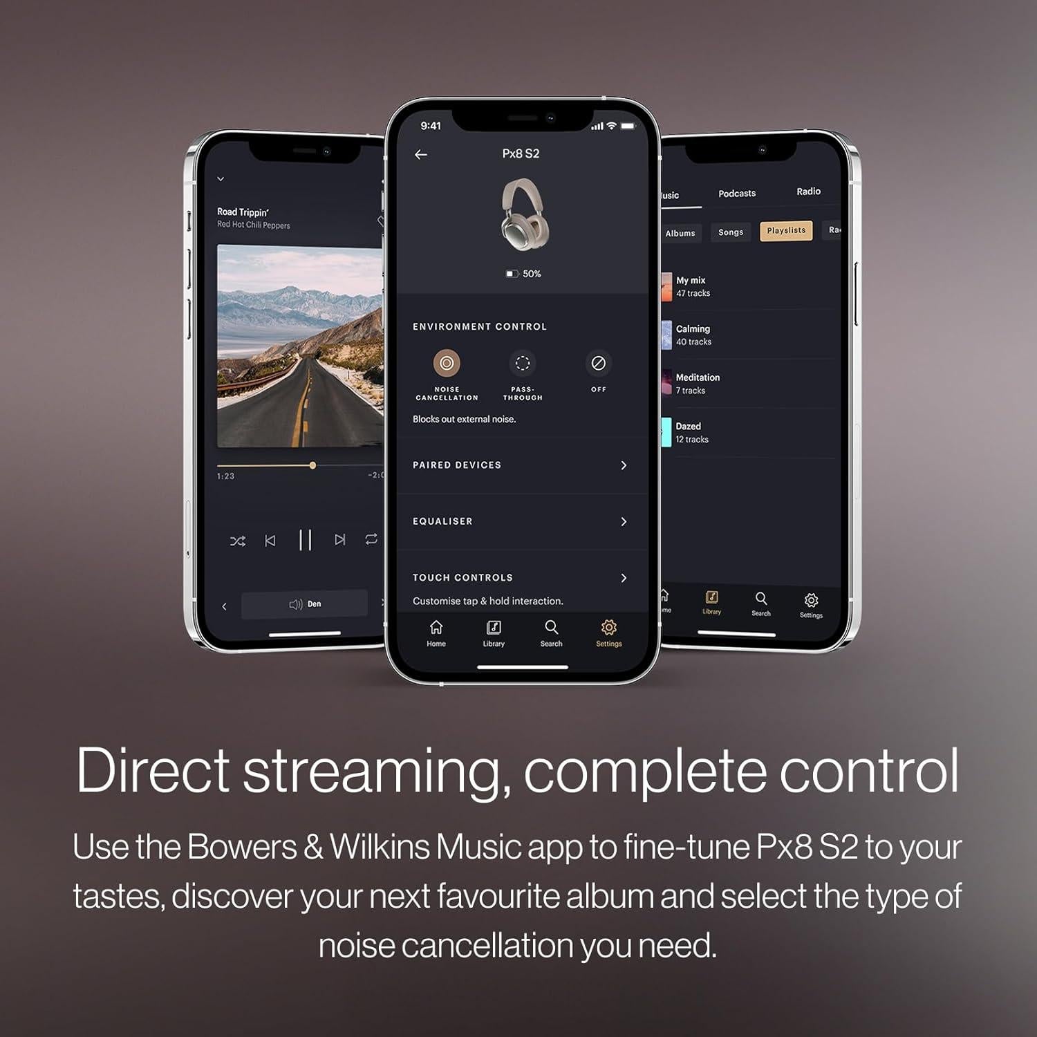 Auriculares Inalámbricos Bowers & Wilkins Px8 S2, ANC, 30H