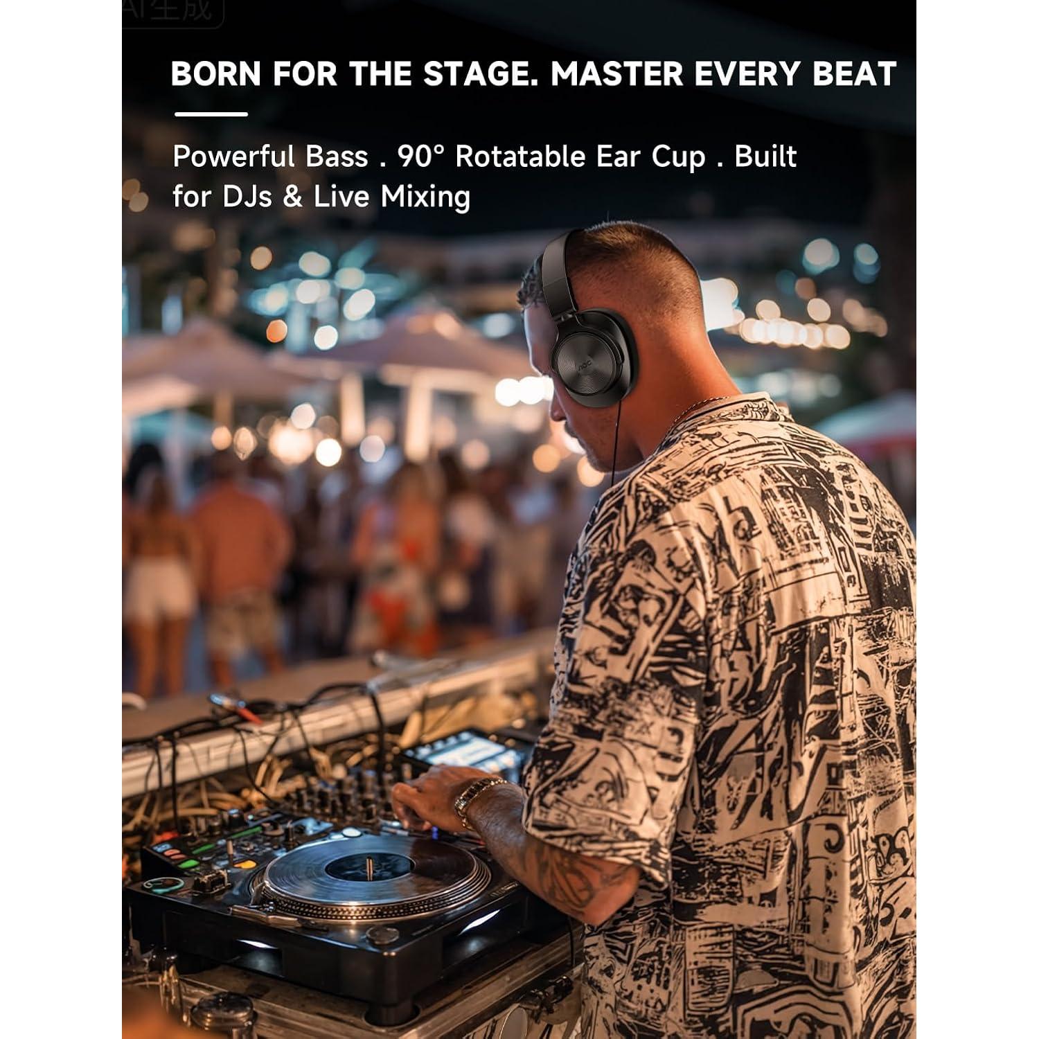 Auriculares AOC ACW3211 Bluetooth DJ 72h Negro