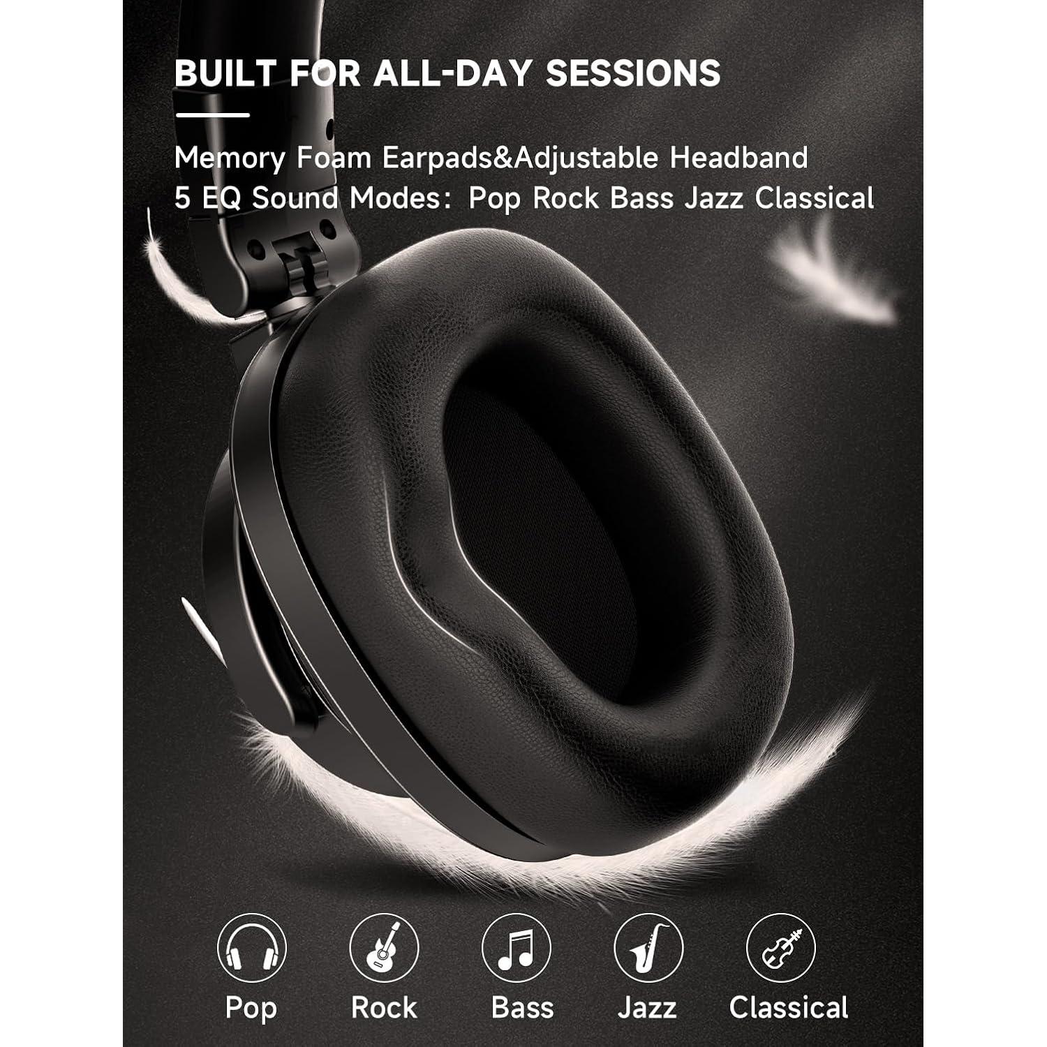 Auriculares AOC ACW3211 Bluetooth DJ 72h Negro