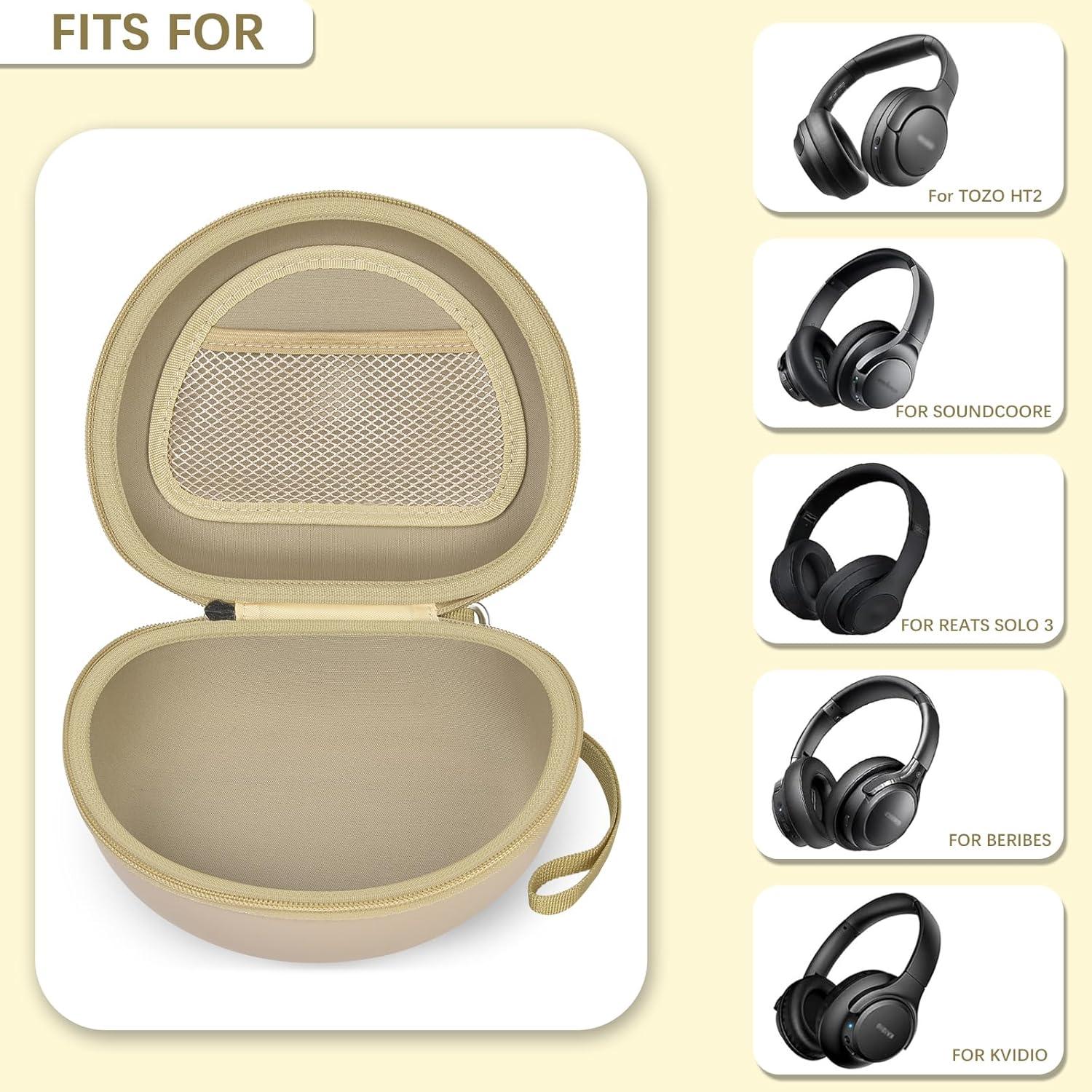 Funda Protectora para Auriculares Comecase Caqui Extra Grande