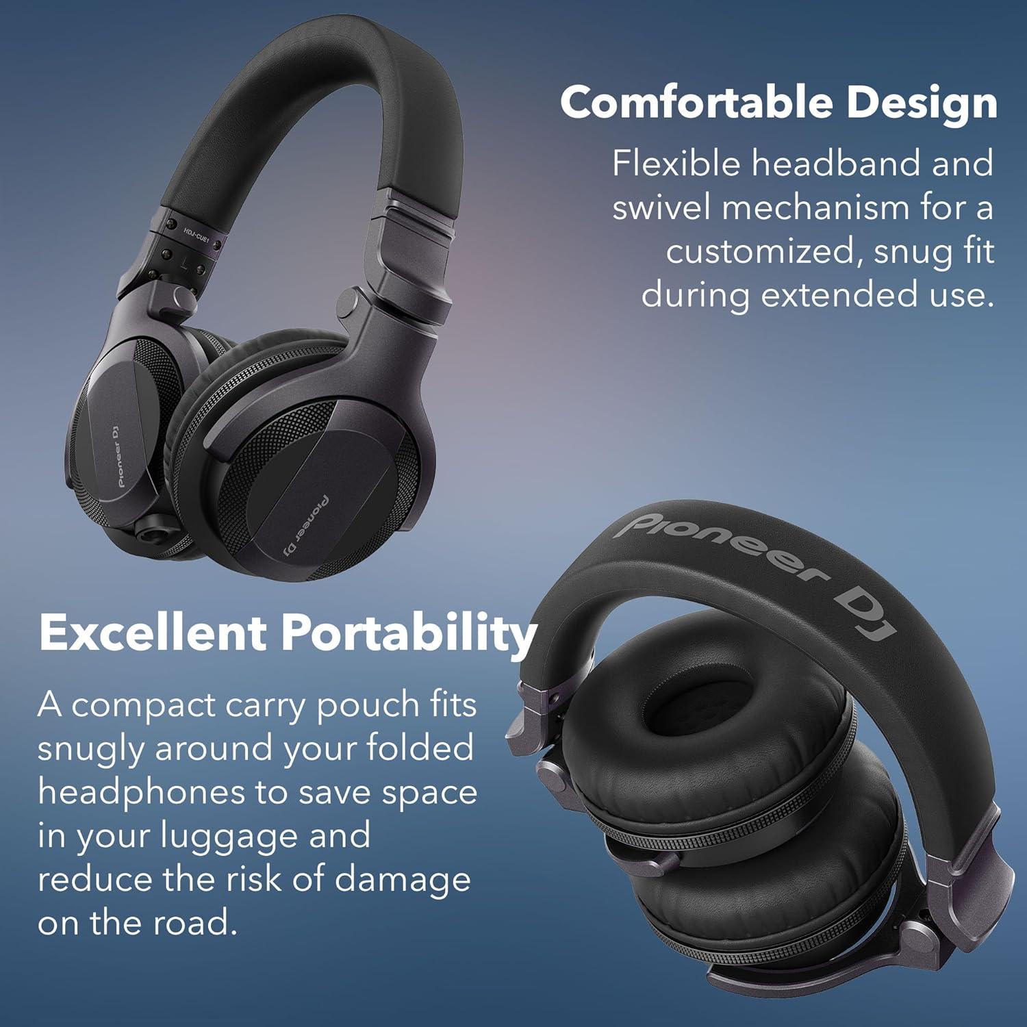 Auriculares DJ Pioneer HDJ-CUE1 - Sonido Profesional y Estuche