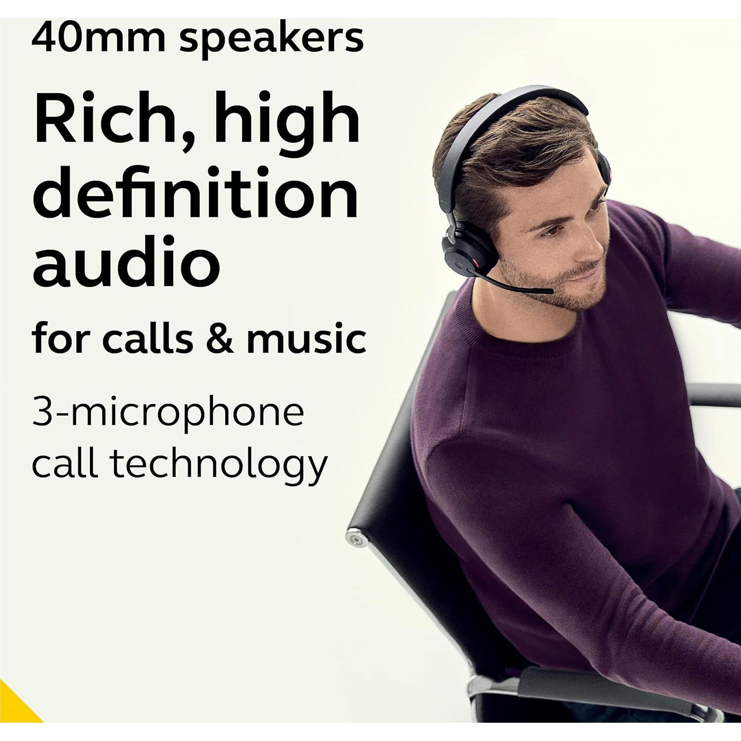 Auriculares Inalámbricos Jabra Evolve2 65 USB-C Estéreo Negro