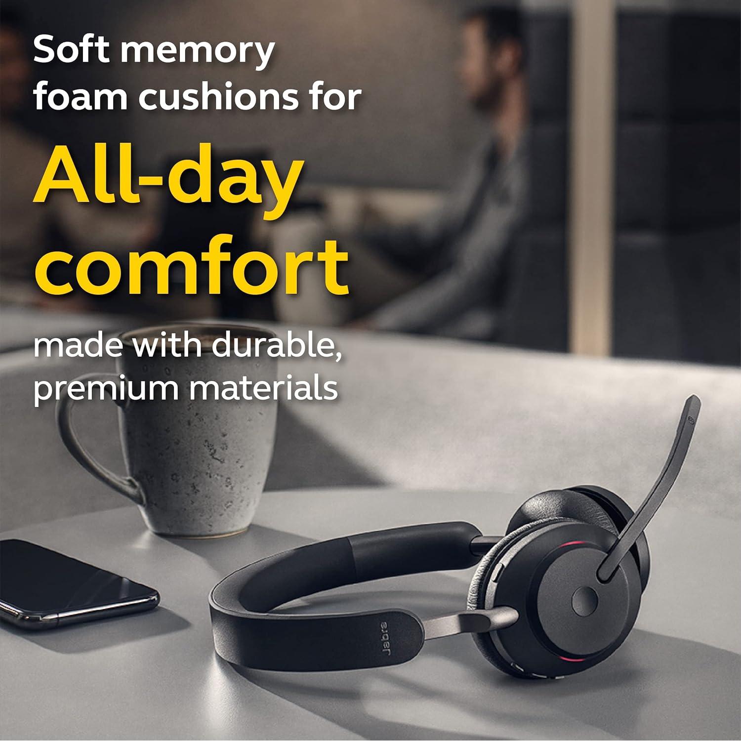 Auriculares Inalámbricos Jabra Evolve2 65 USB-C Estéreo Negro