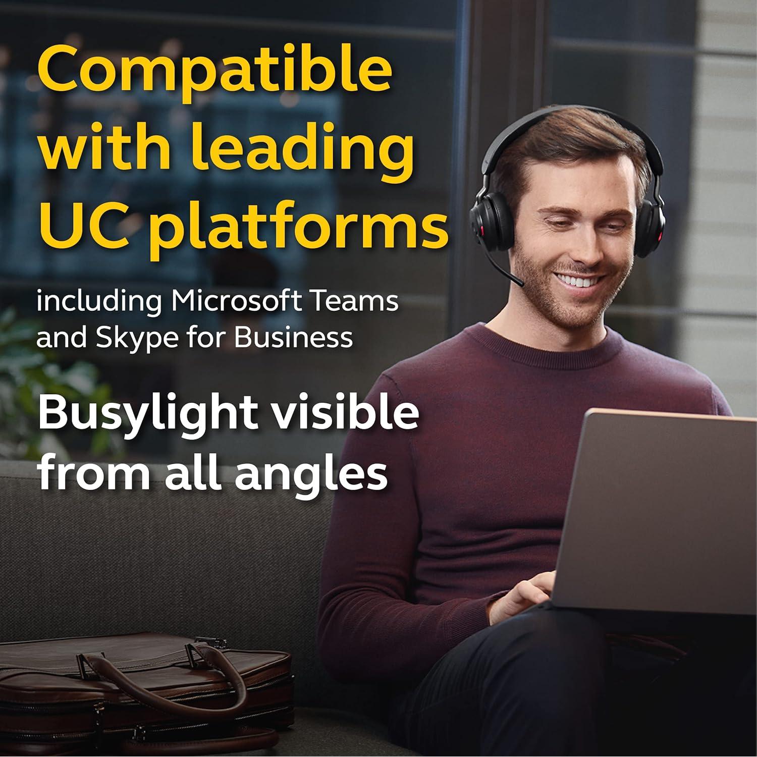 Auriculares Inalámbricos Jabra Evolve2 65 USB-C Estéreo Negro