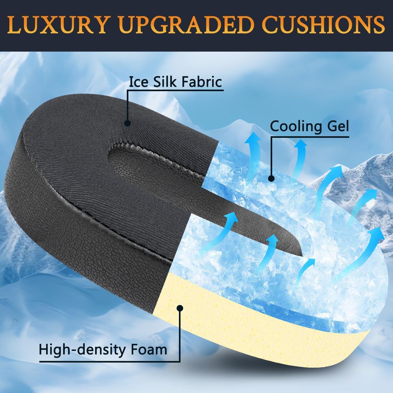 Almohadillas de Gel Refrigerante SOULWIT para Auriculares PX8/PX7 S2 - Negro