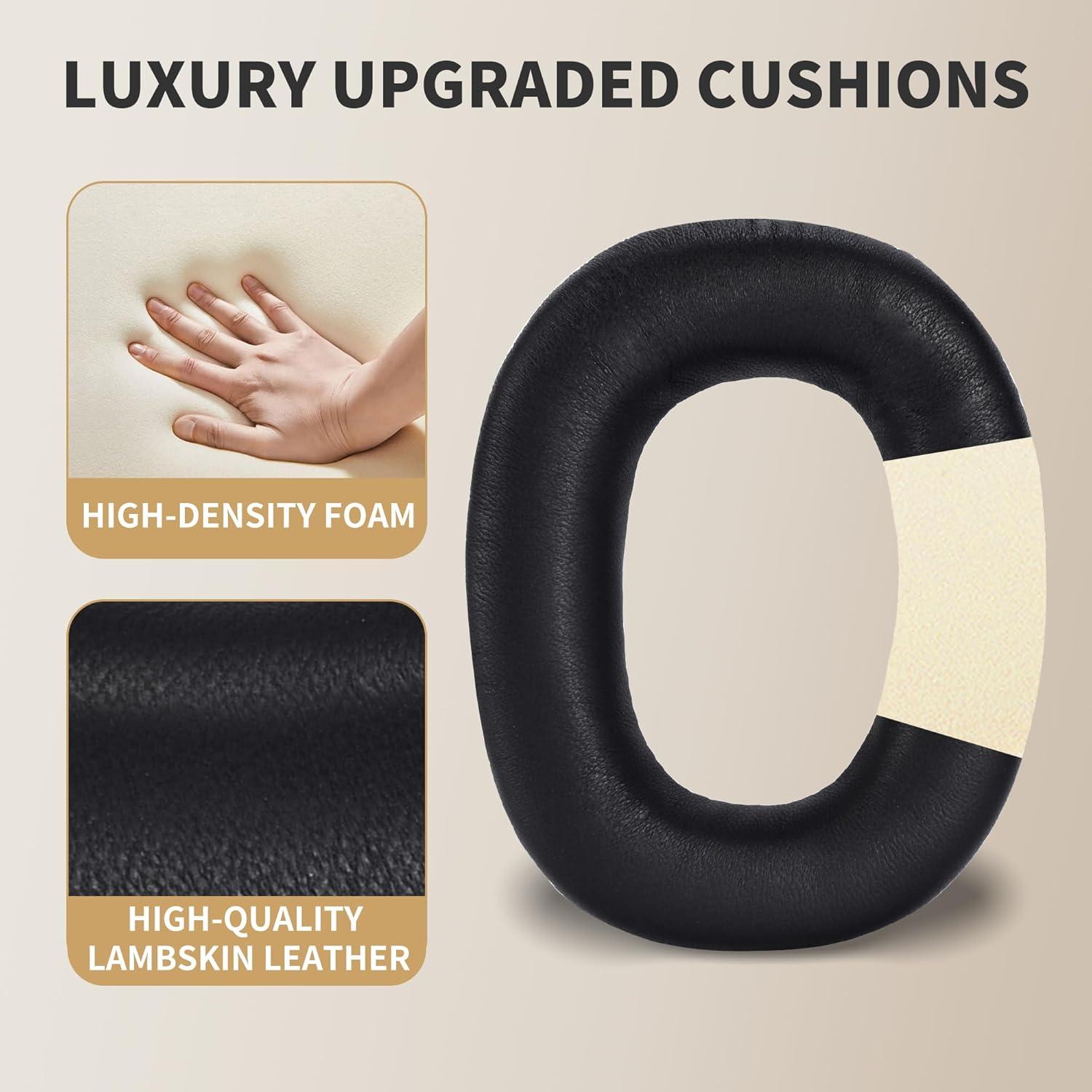 Almohadillas de Piel de Cordero Bowers & Wilkins PX8 PX7 S2 - Negro