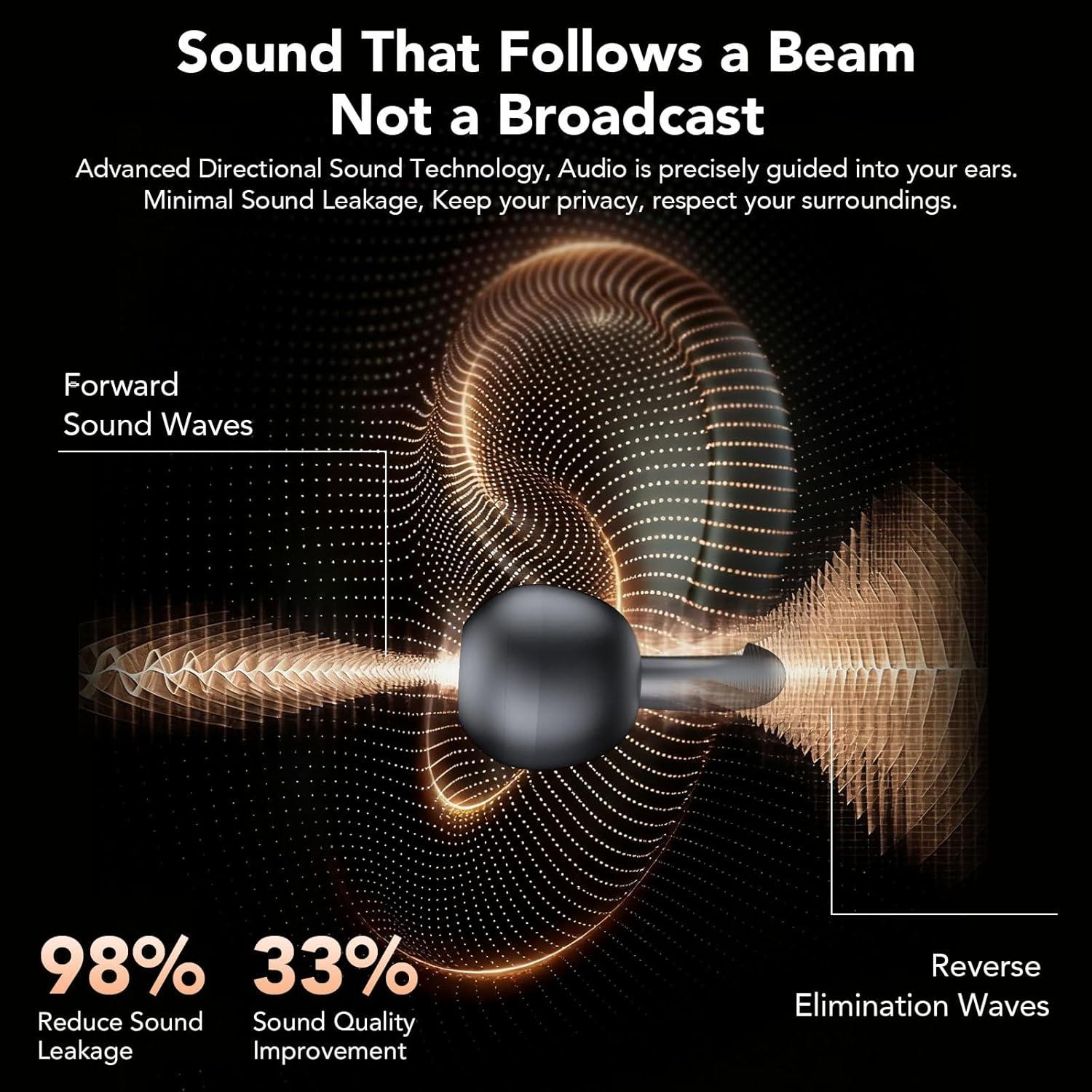 Auriculares Intrauditivos Inalámbricos Bluetooth 5.4 S73 Negro