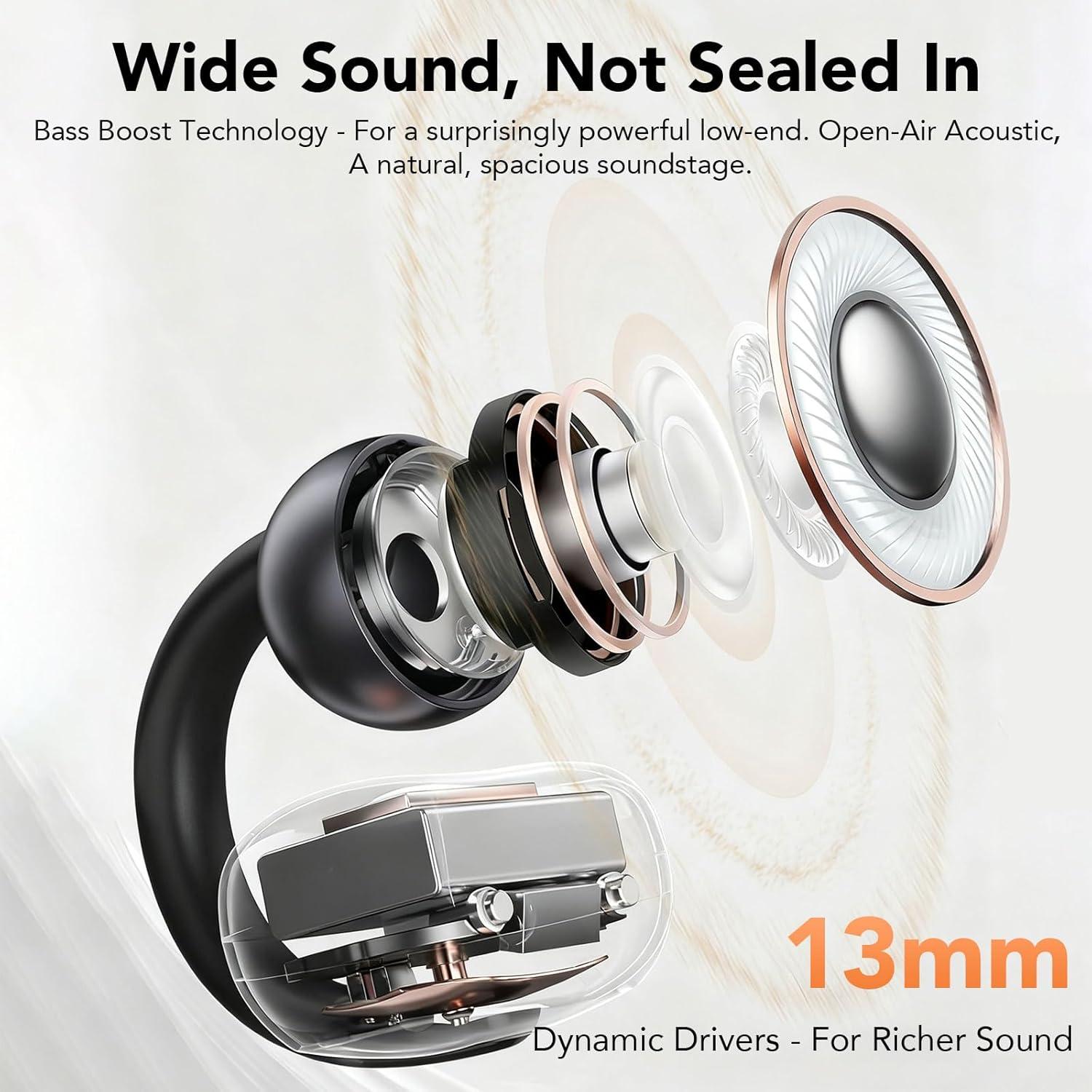 Auriculares Intrauditivos Inalámbricos Bluetooth 5.4 S73 Negro